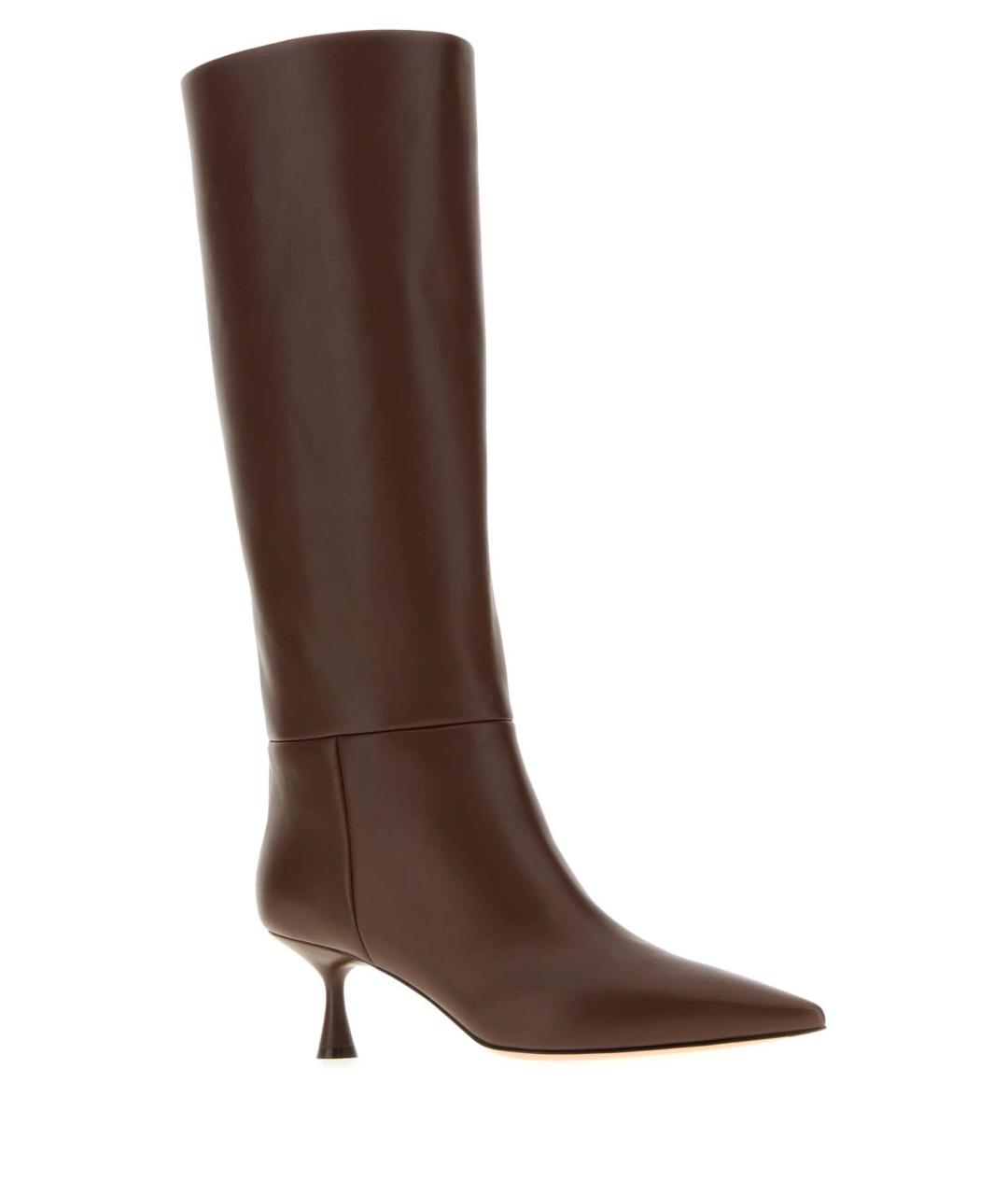 GIANVITO ROSSI Коричневые кожаные сапоги, фото 2