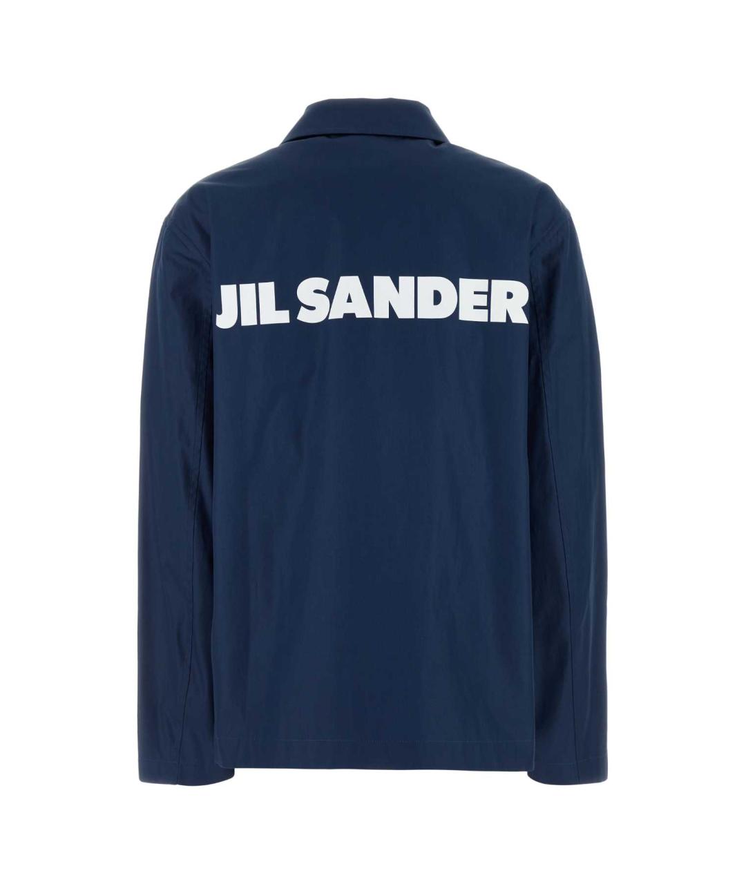 JIL SANDER Синяя хлопковая куртка, фото 2