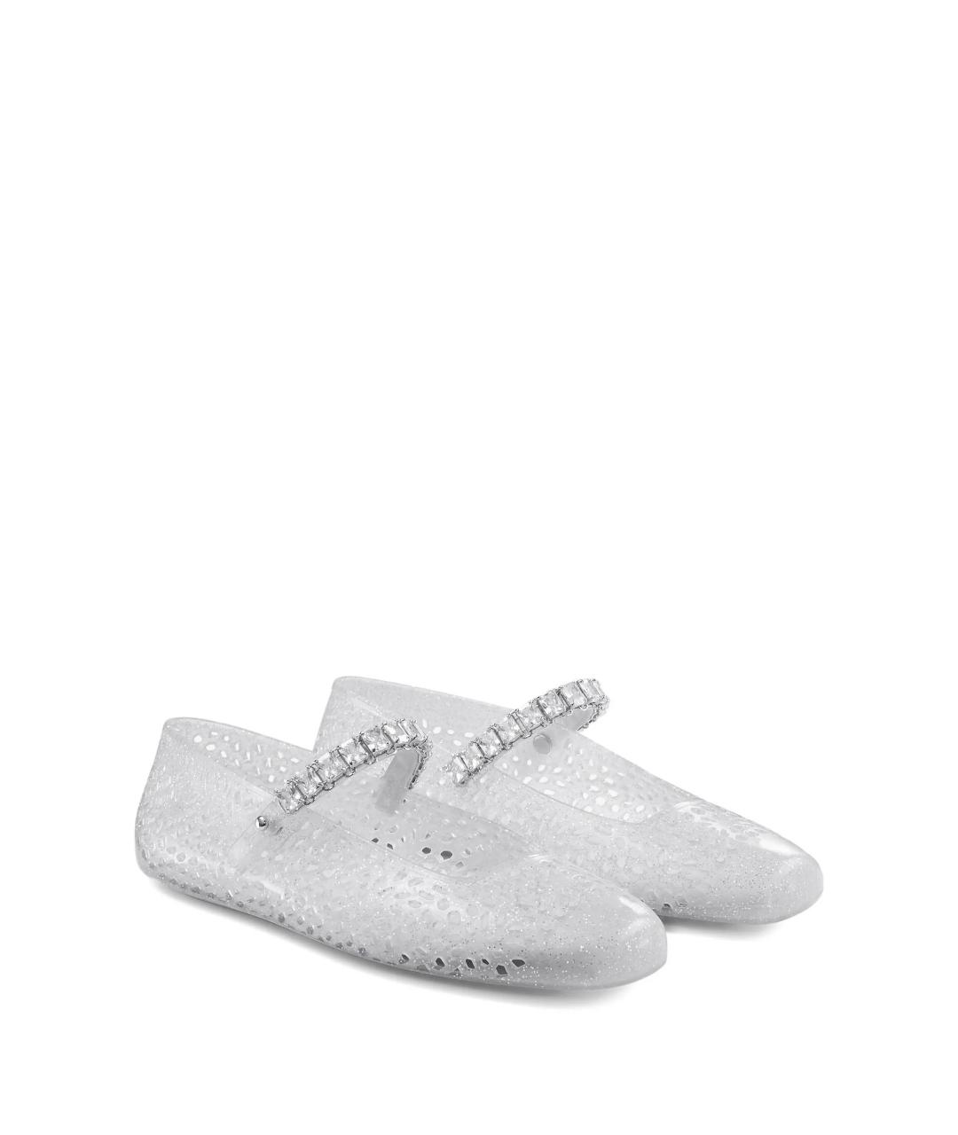 JIMMY CHOO Серые балетки, фото 2