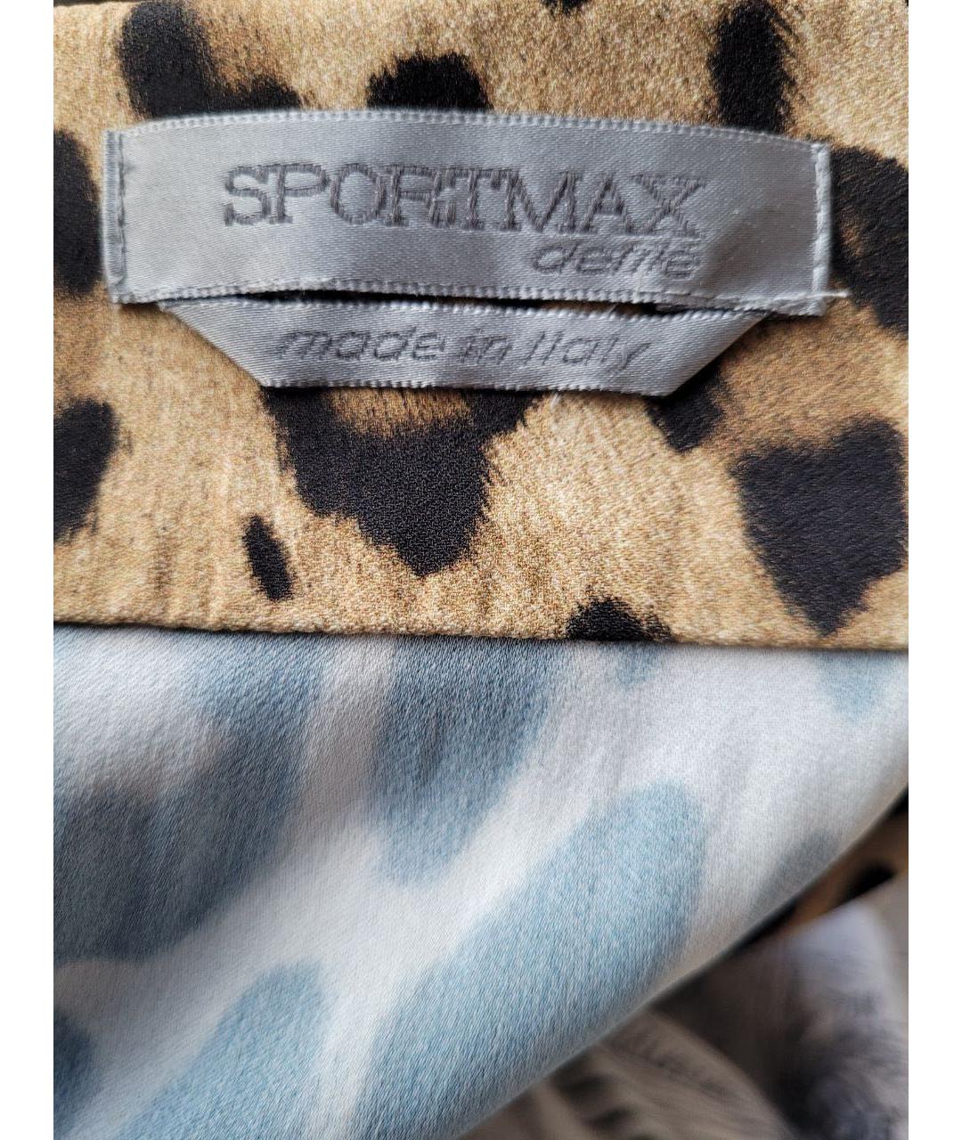 SPORTMAX Коричневое повседневное платье, фото 4
