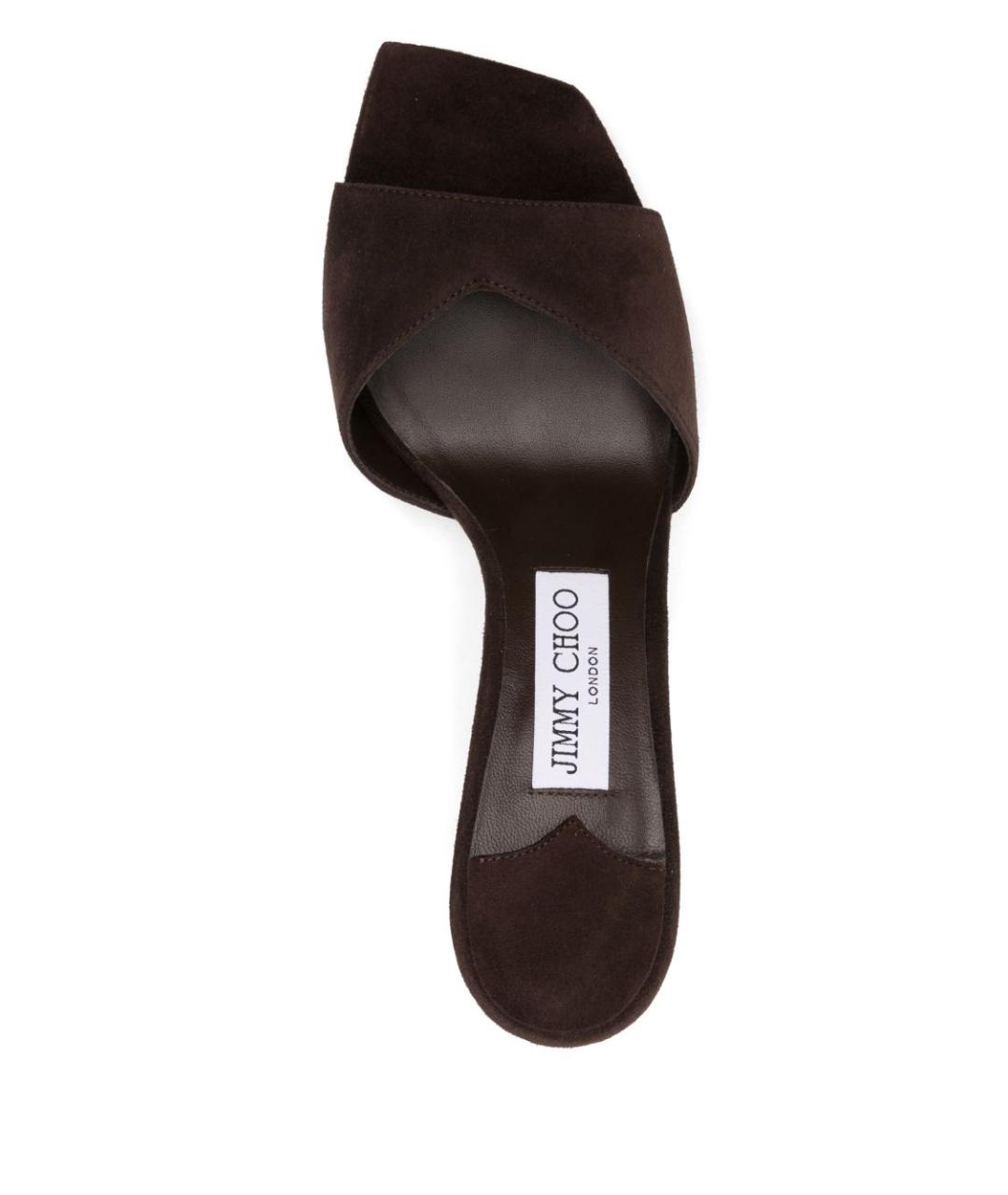 JIMMY CHOO Коричневые босоножки, фото 4