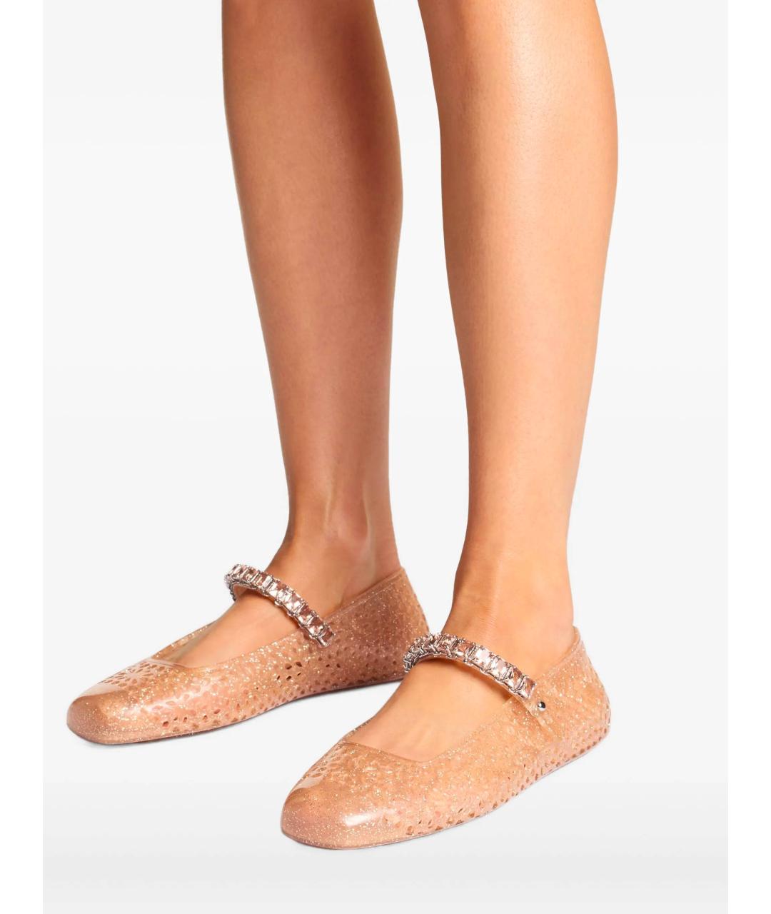 JIMMY CHOO Бежевые балетки, фото 6