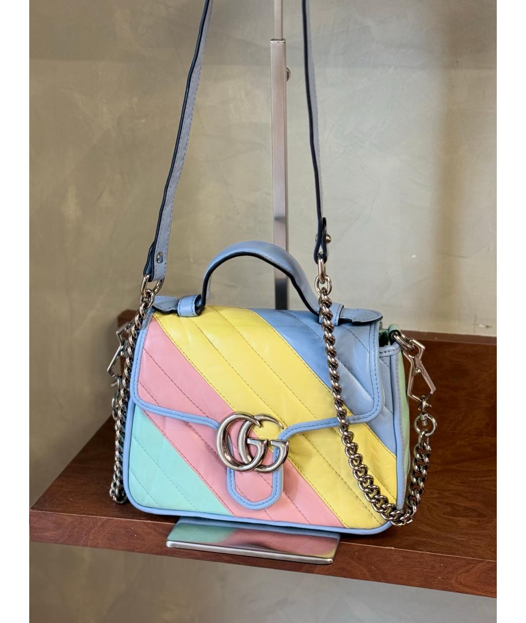 GUCCI Мульти кожаная сумка с короткими ручками, фото 3