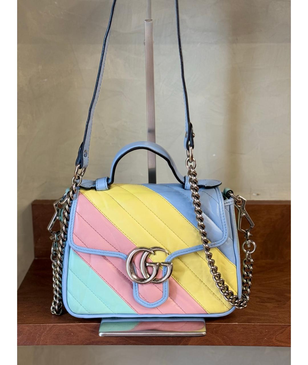 GUCCI Мульти кожаная сумка с короткими ручками, фото 2