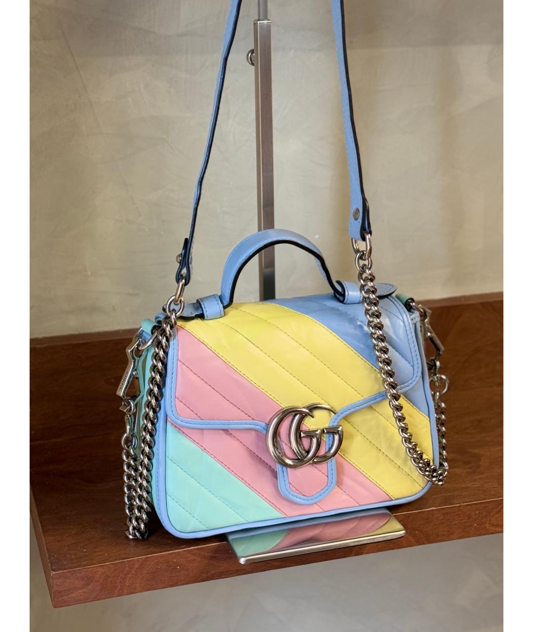 GUCCI Мульти кожаная сумка с короткими ручками, фото 4
