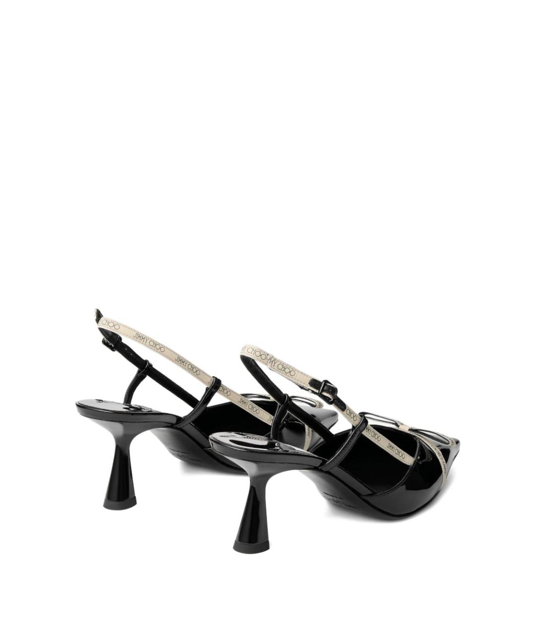 JIMMY CHOO Черные кожаные туфли, фото 3