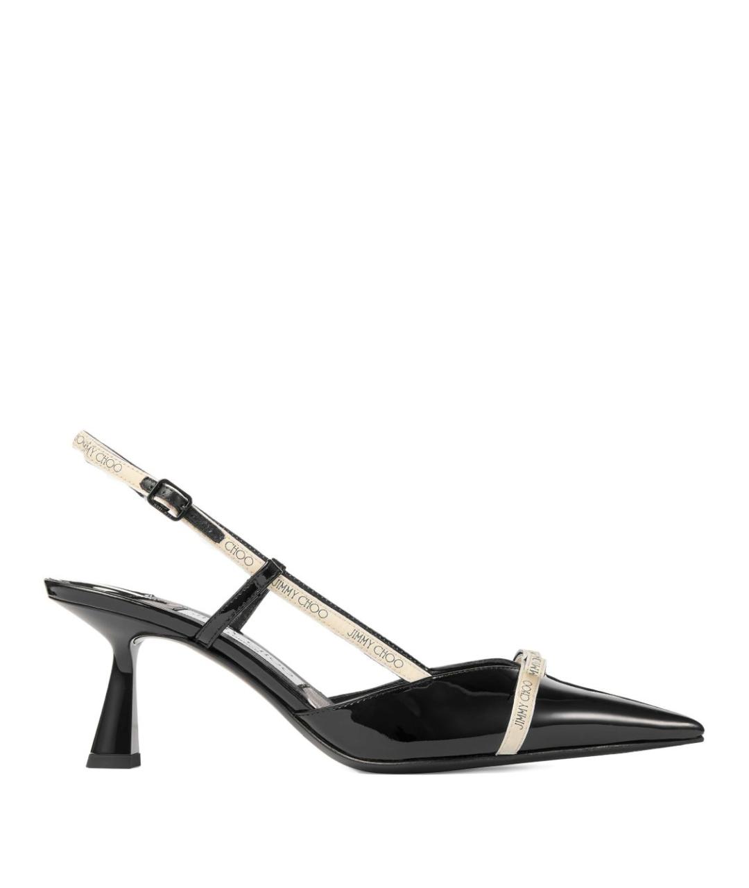 JIMMY CHOO Черные кожаные туфли, фото 1