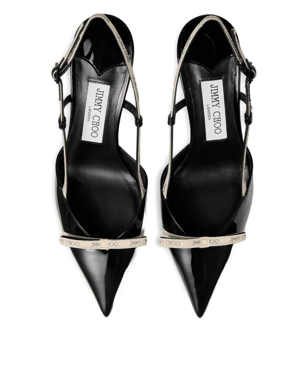 JIMMY CHOO Черные кожаные туфли, фото 4