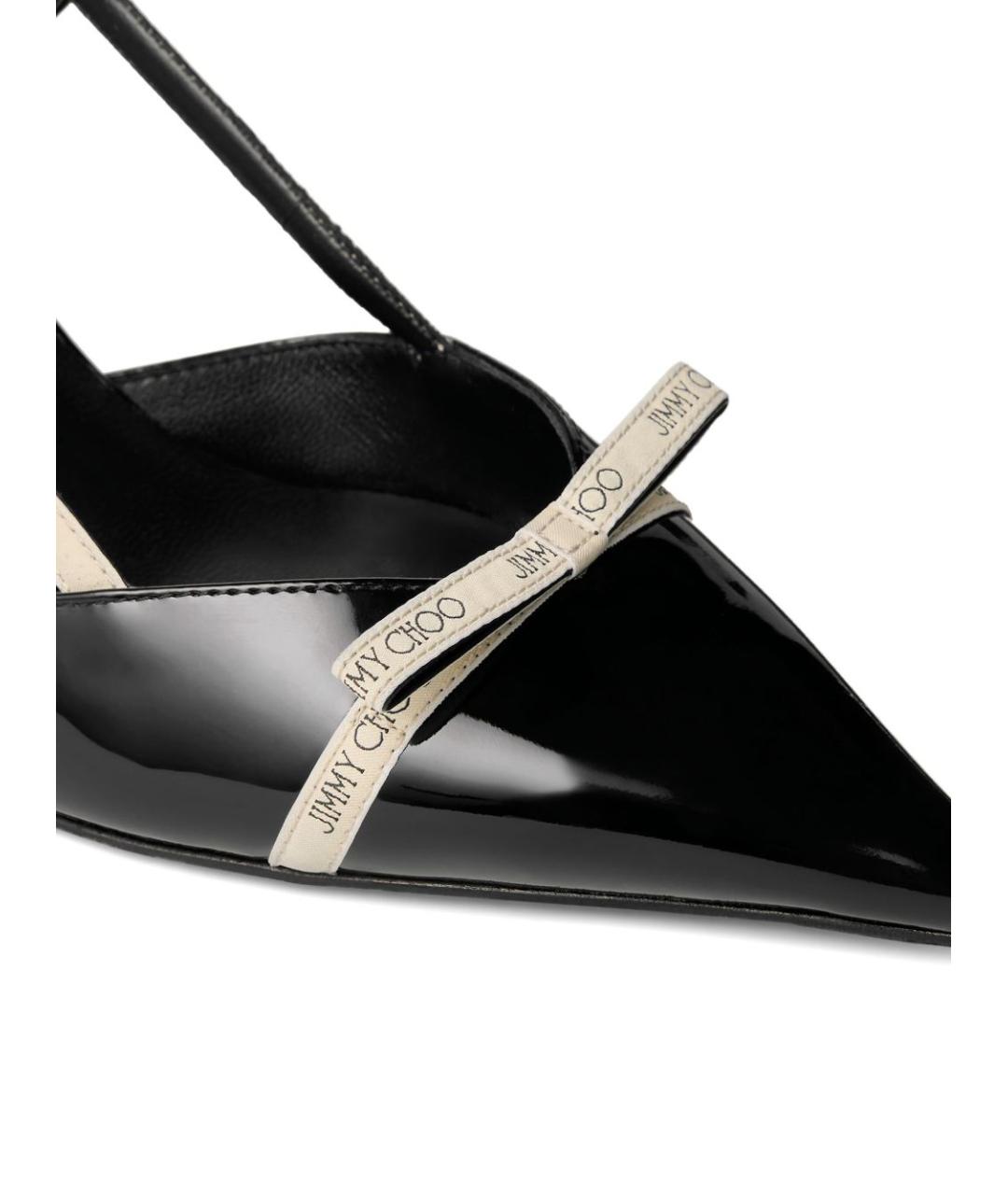 JIMMY CHOO Черные кожаные туфли, фото 5
