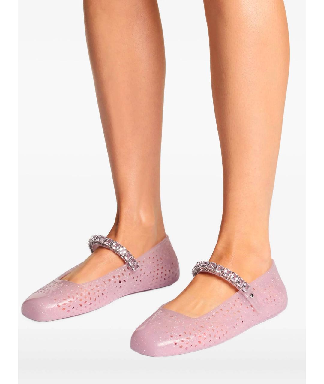 JIMMY CHOO Розовые балетки, фото 6
