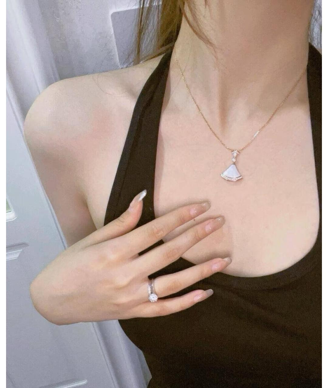 BVLGARI Золотое колье из розового золота, фото 7