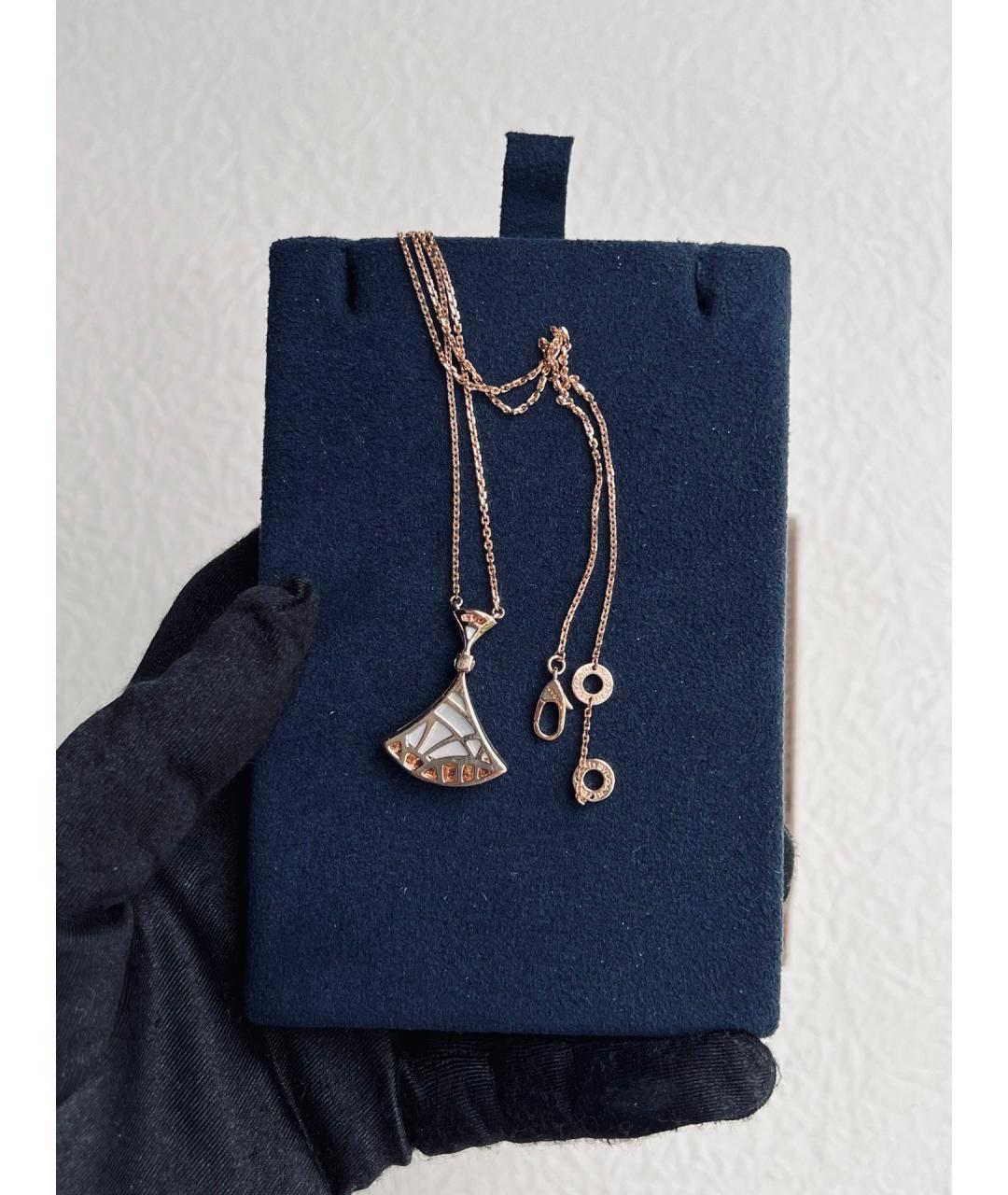 BVLGARI Золотое колье из розового золота, фото 5