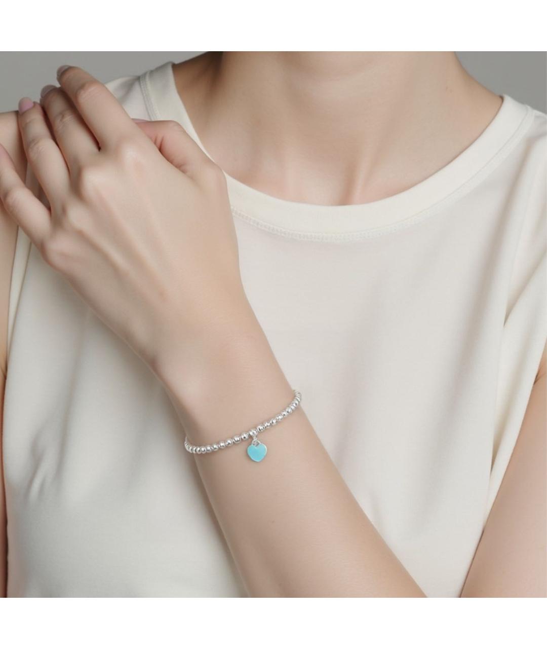 TIFFANY&CO Серебрянный серебряный браслет, фото 6