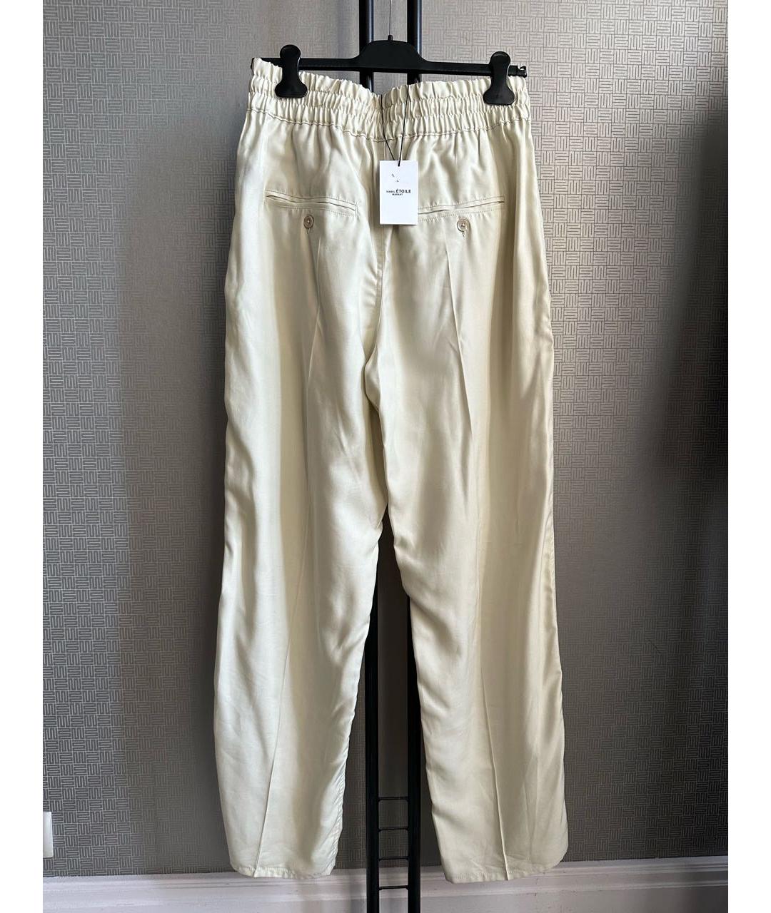 ISABEL MARANT ETOILE Бежевые хлопковые брюки широкие, фото 2