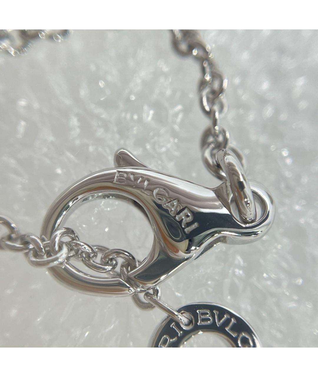 BVLGARI Серебряное колье из белого золота, фото 4