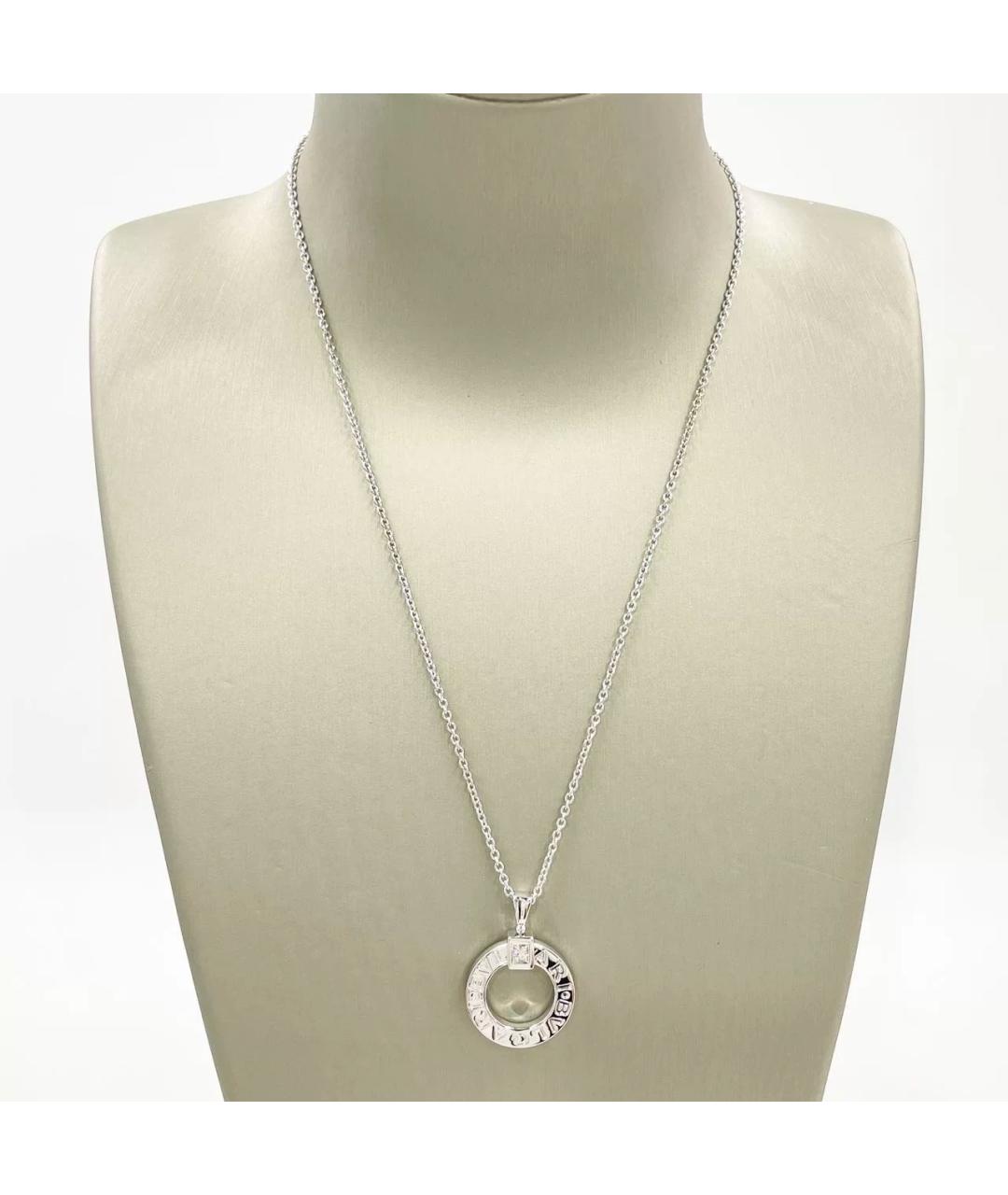 BVLGARI Серебряное колье из белого золота, фото 3