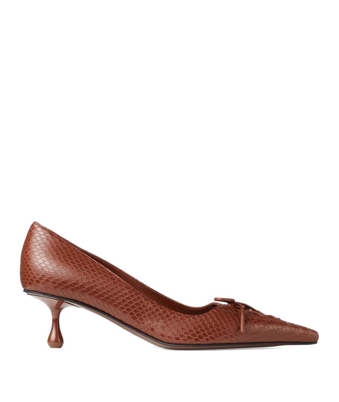 JIMMY CHOO Коричневые кожаные туфли, фото 1