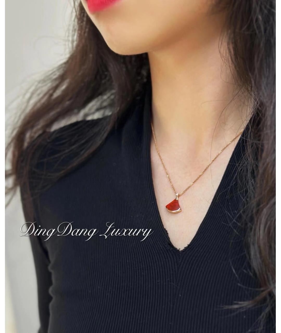 BVLGARI Золотая подвеска из розового золота, фото 3