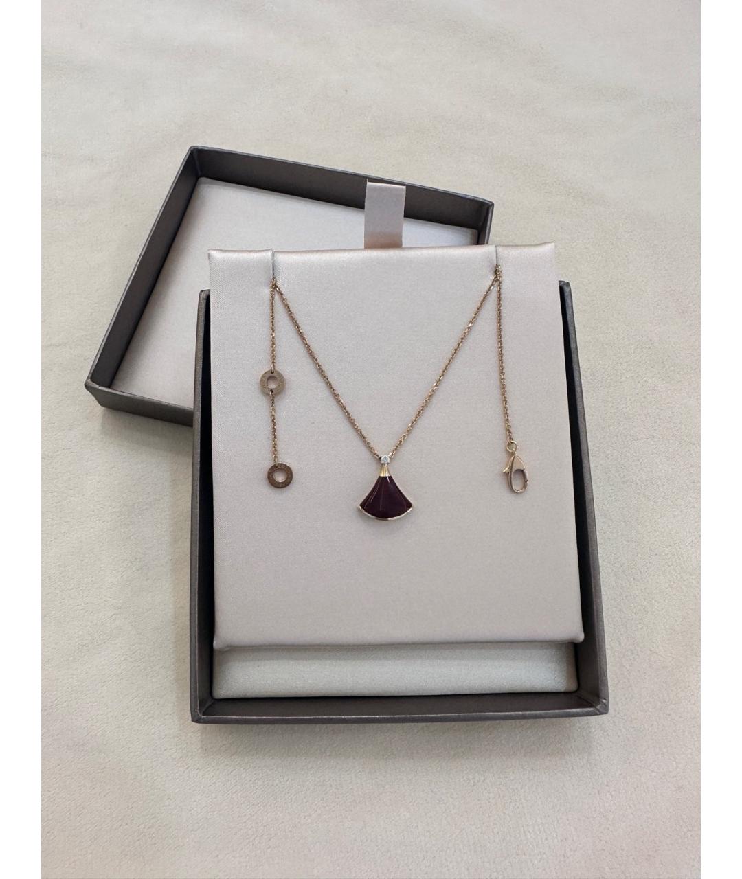 BVLGARI Золотая подвеска из розового золота, фото 2
