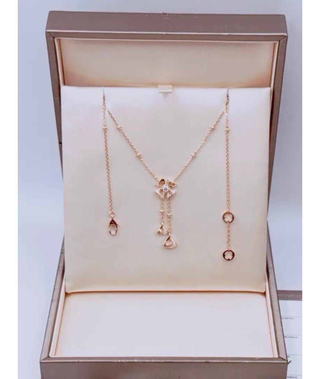 BVLGARI Золотое колье из розового золота, фото 3