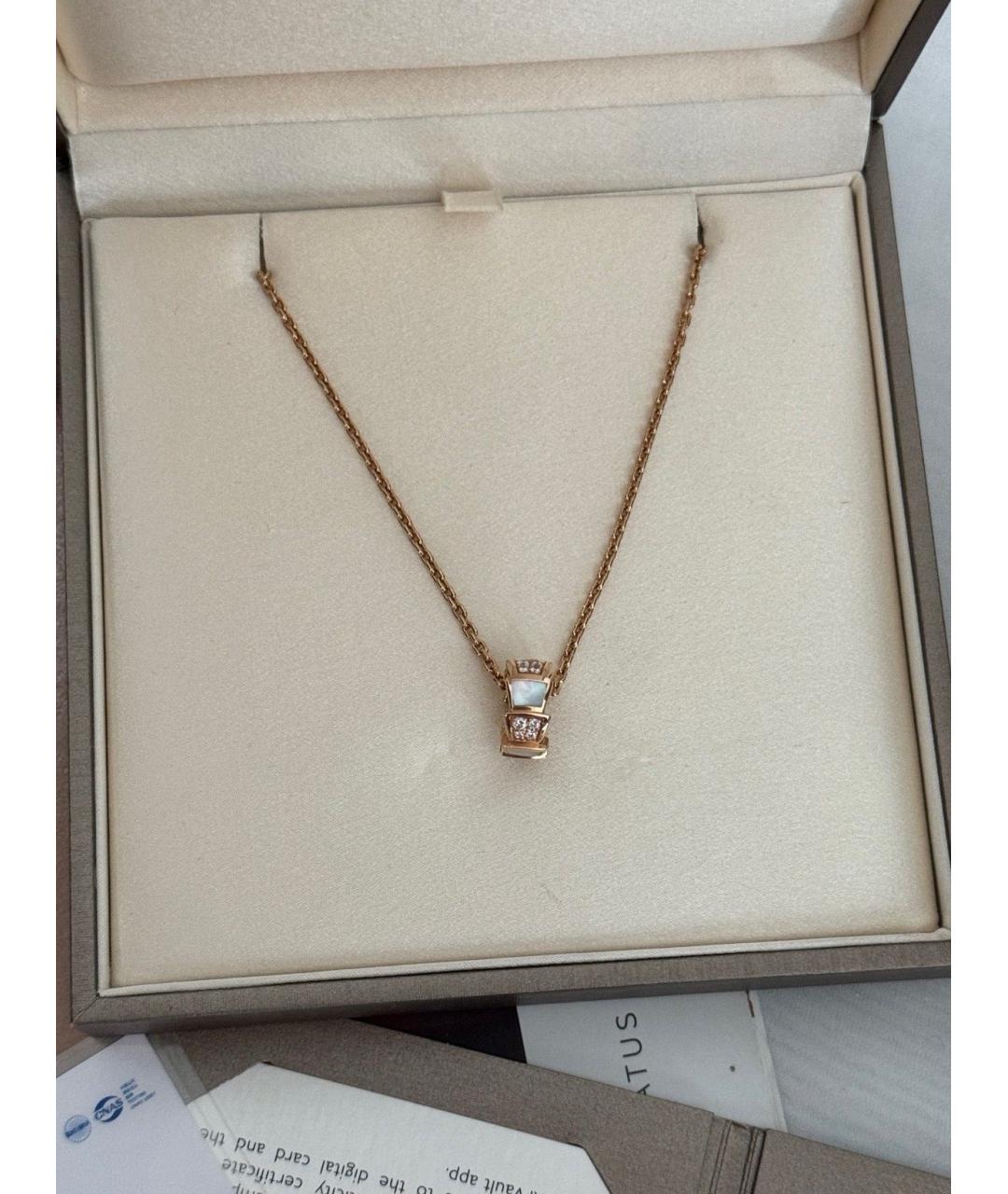 BVLGARI Золотое колье из розового золота, фото 4