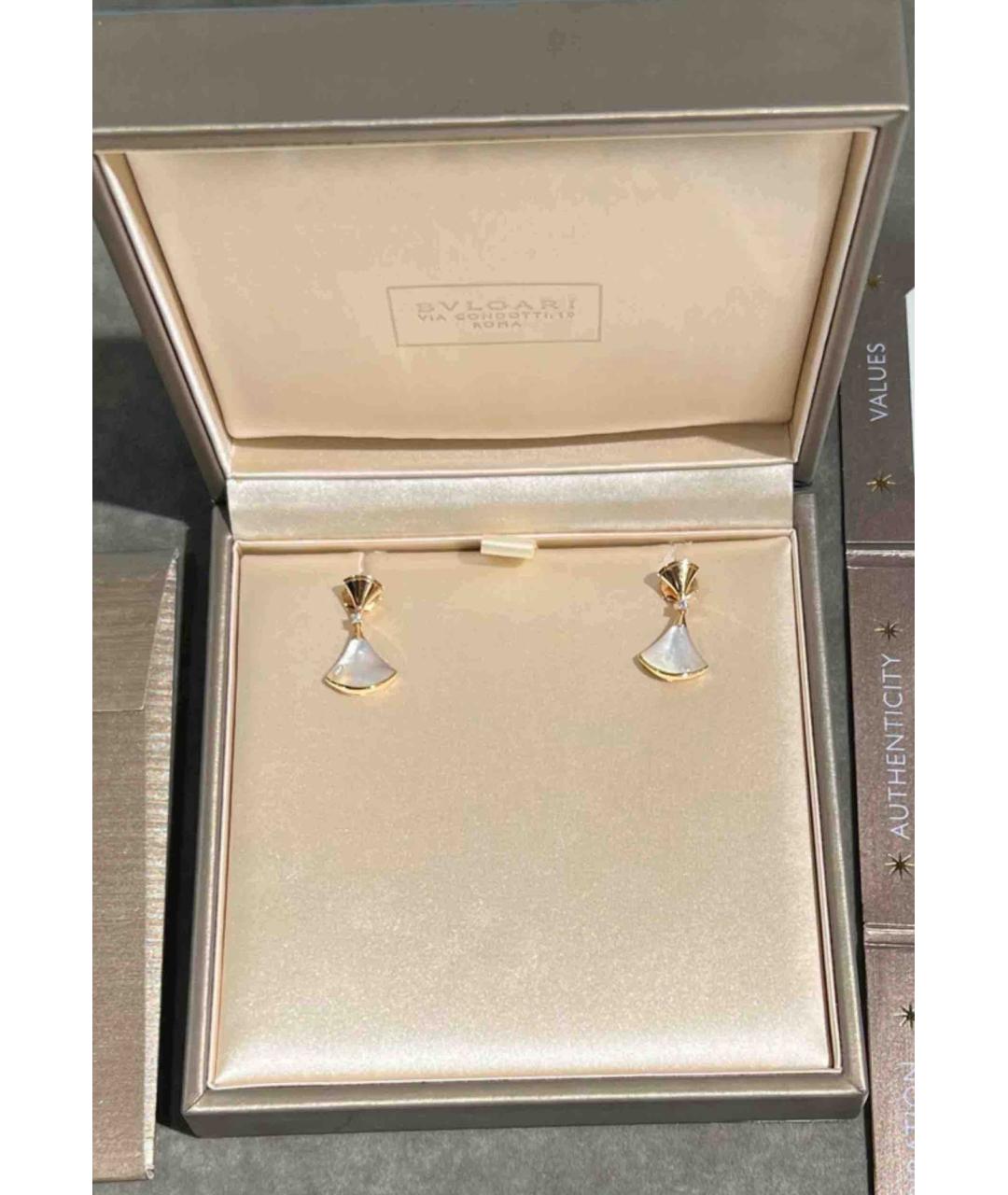 BVLGARI Золотые серьги из розового золота, фото 4