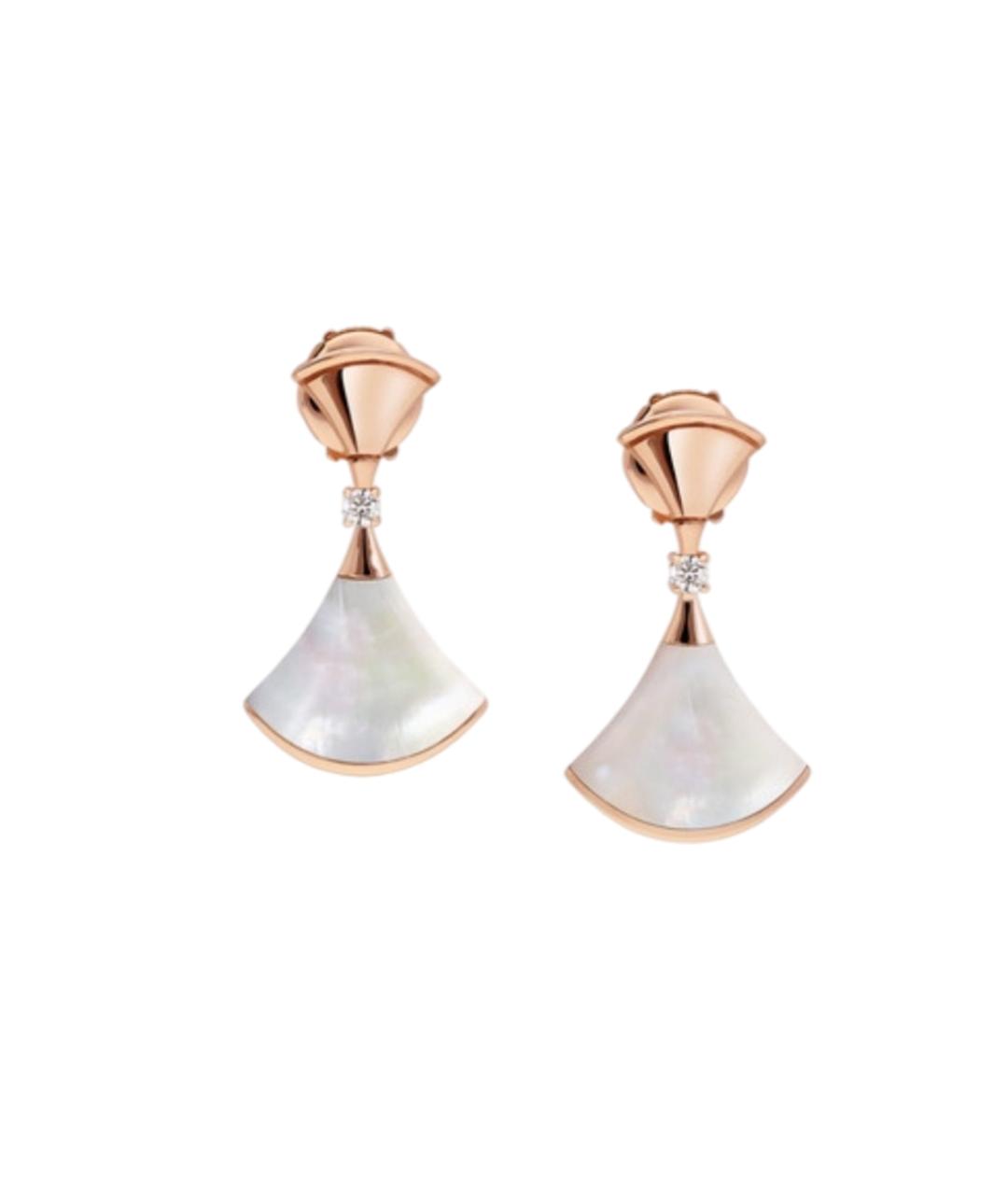 BVLGARI Золотые серьги из розового золота, фото 1