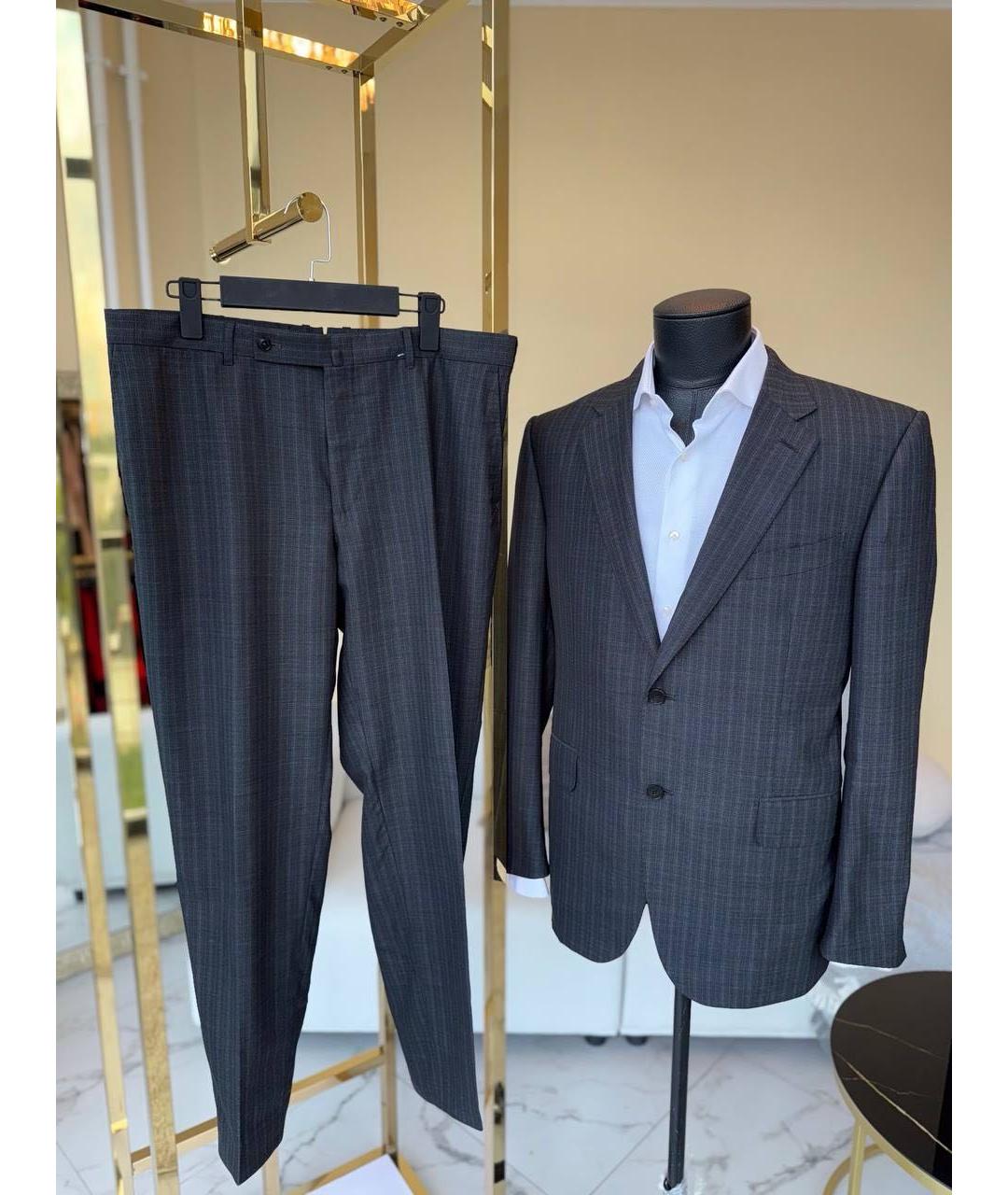 ERMENEGILDO ZEGNA XXX Антрацитовый классический костюм, фото 9