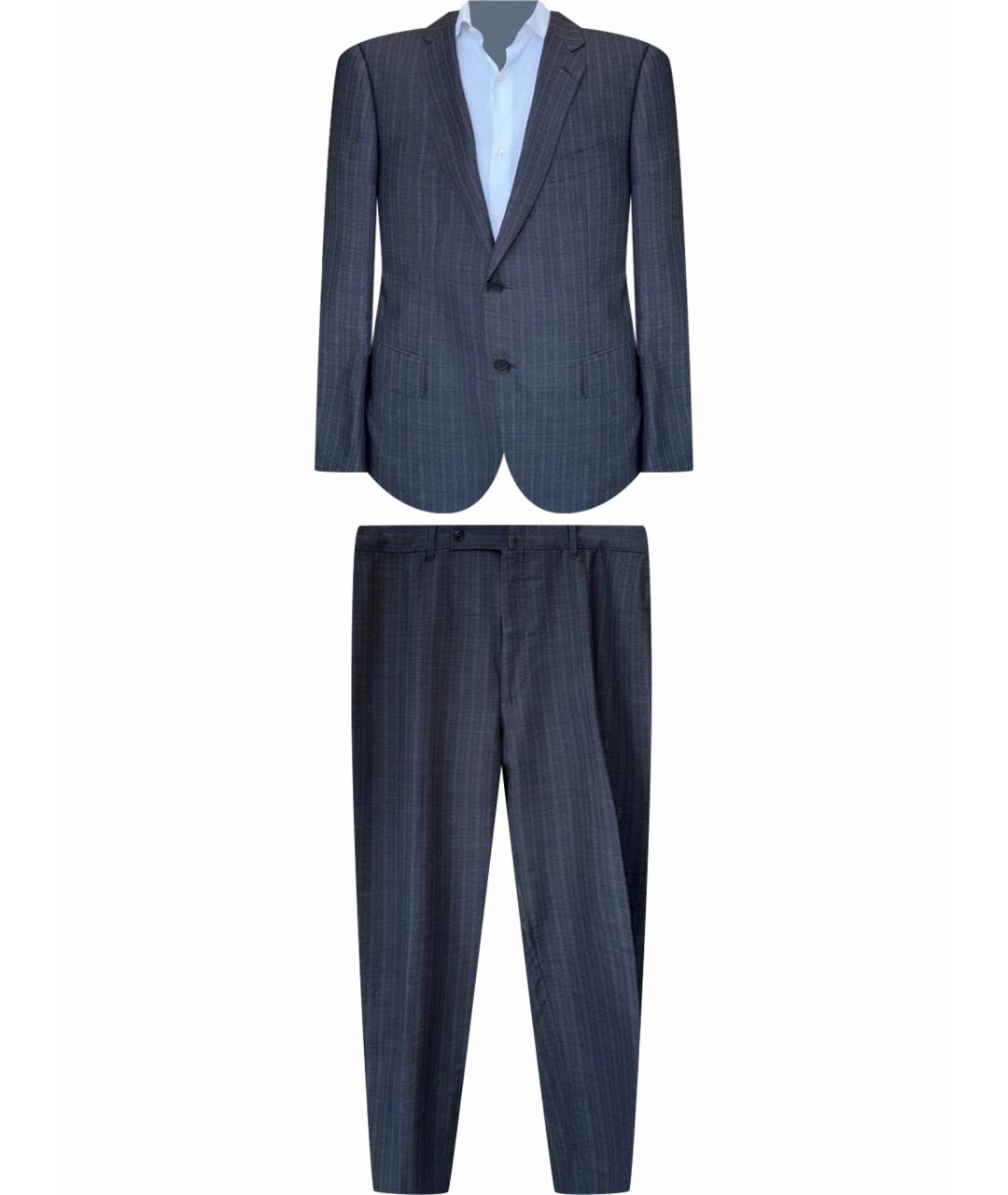 ERMENEGILDO ZEGNA XXX Антрацитовый классический костюм, фото 1