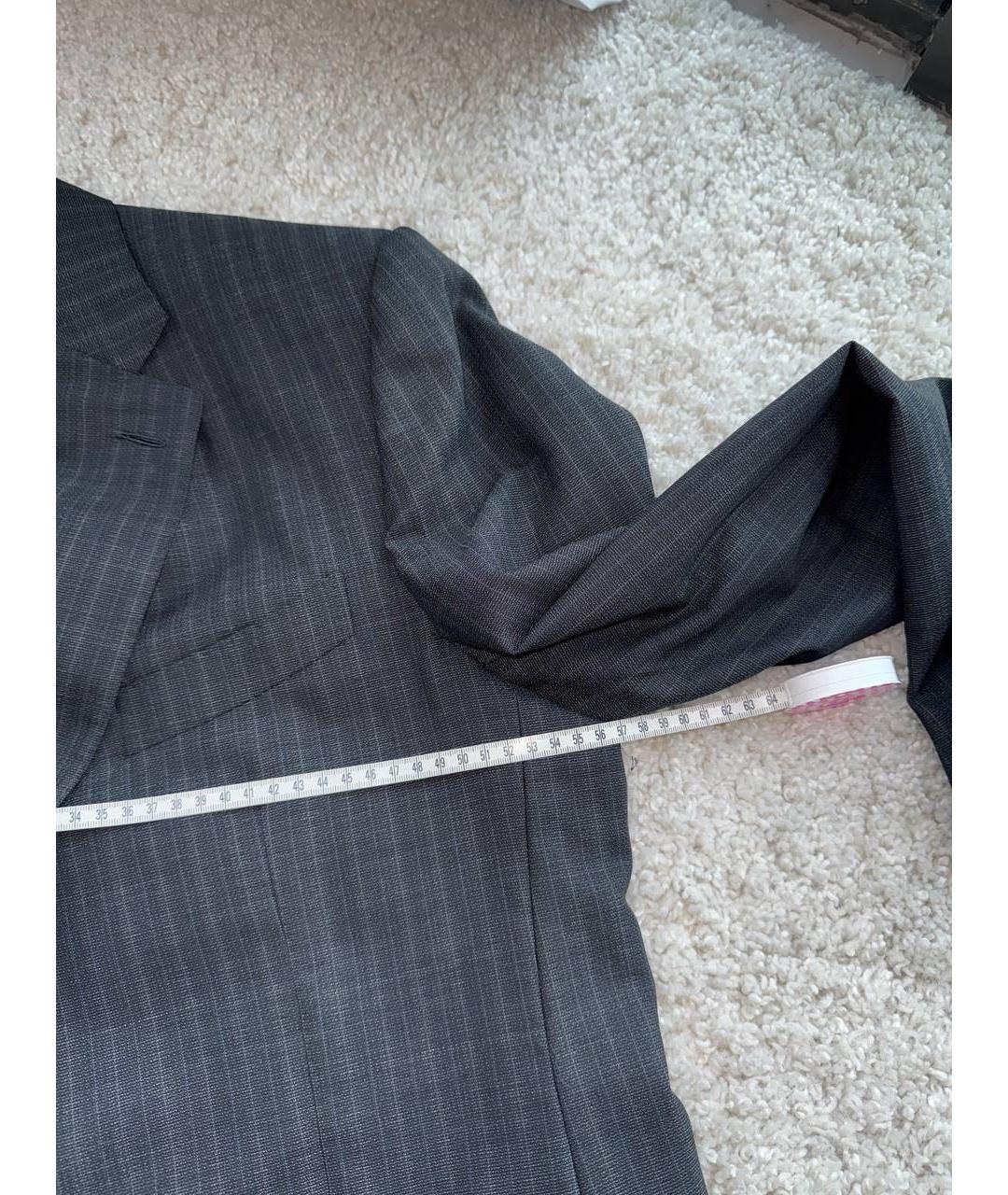 ERMENEGILDO ZEGNA XXX Антрацитовый классический костюм, фото 6