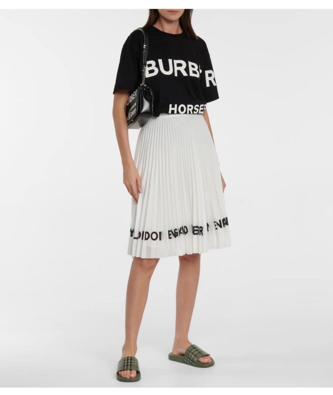 BURBERRY Белая юбка миди, фото 6