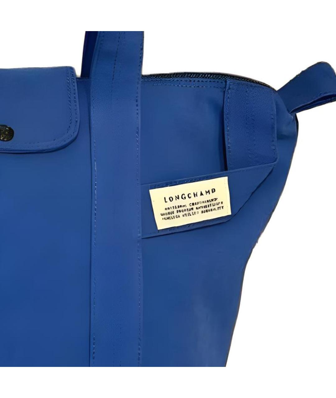 LONGCHAMP Синяя сумка тоут, фото 3