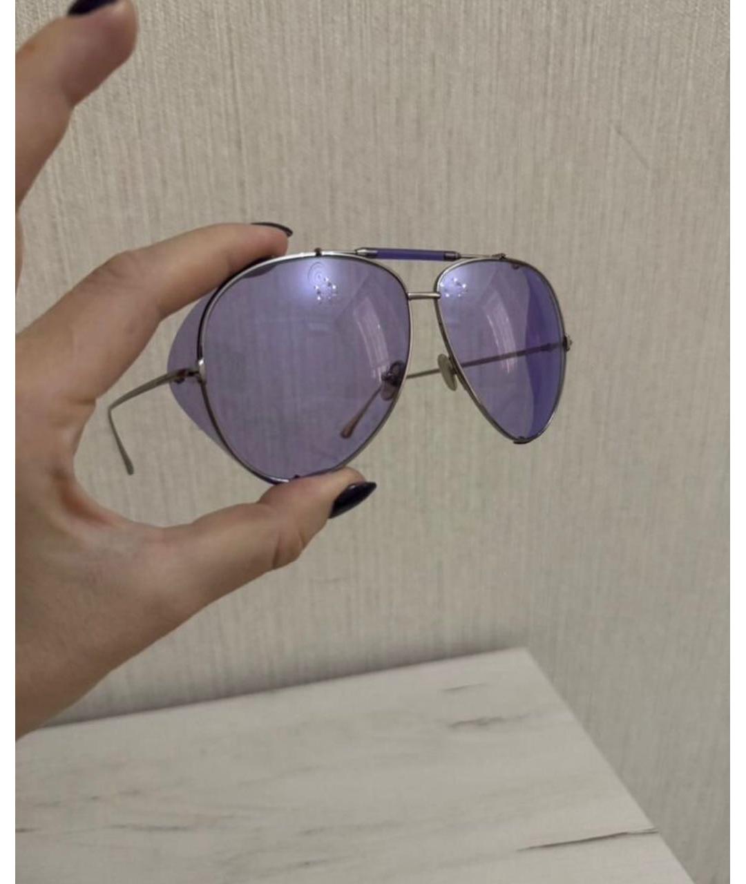 TOM FORD Фиолетовые металлические солнцезащитные очки, фото 3