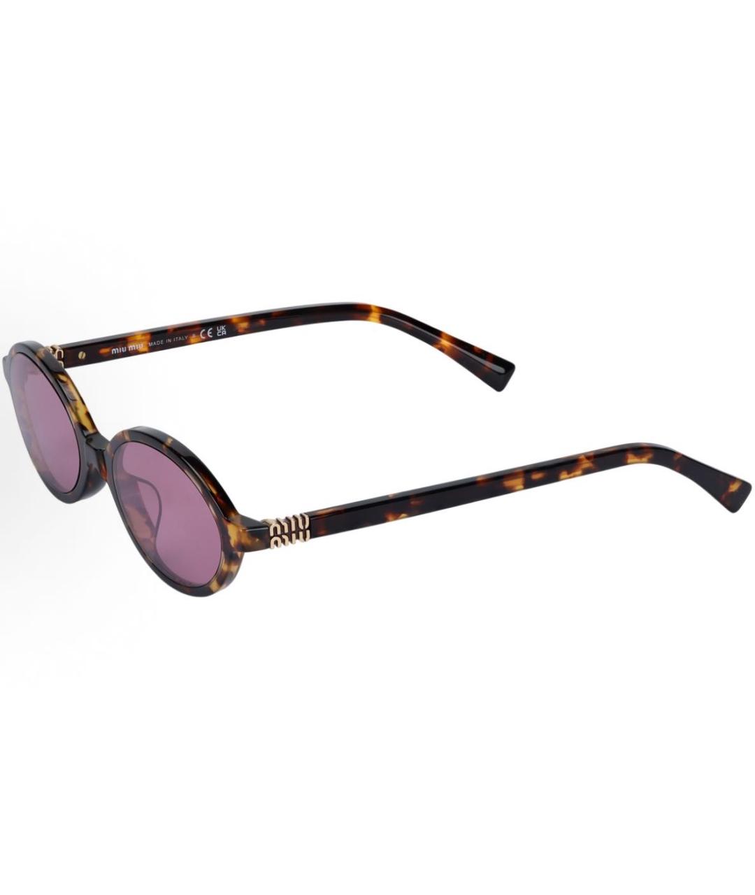 MIU MIU Розовые пластиковые солнцезащитные очки, фото 6