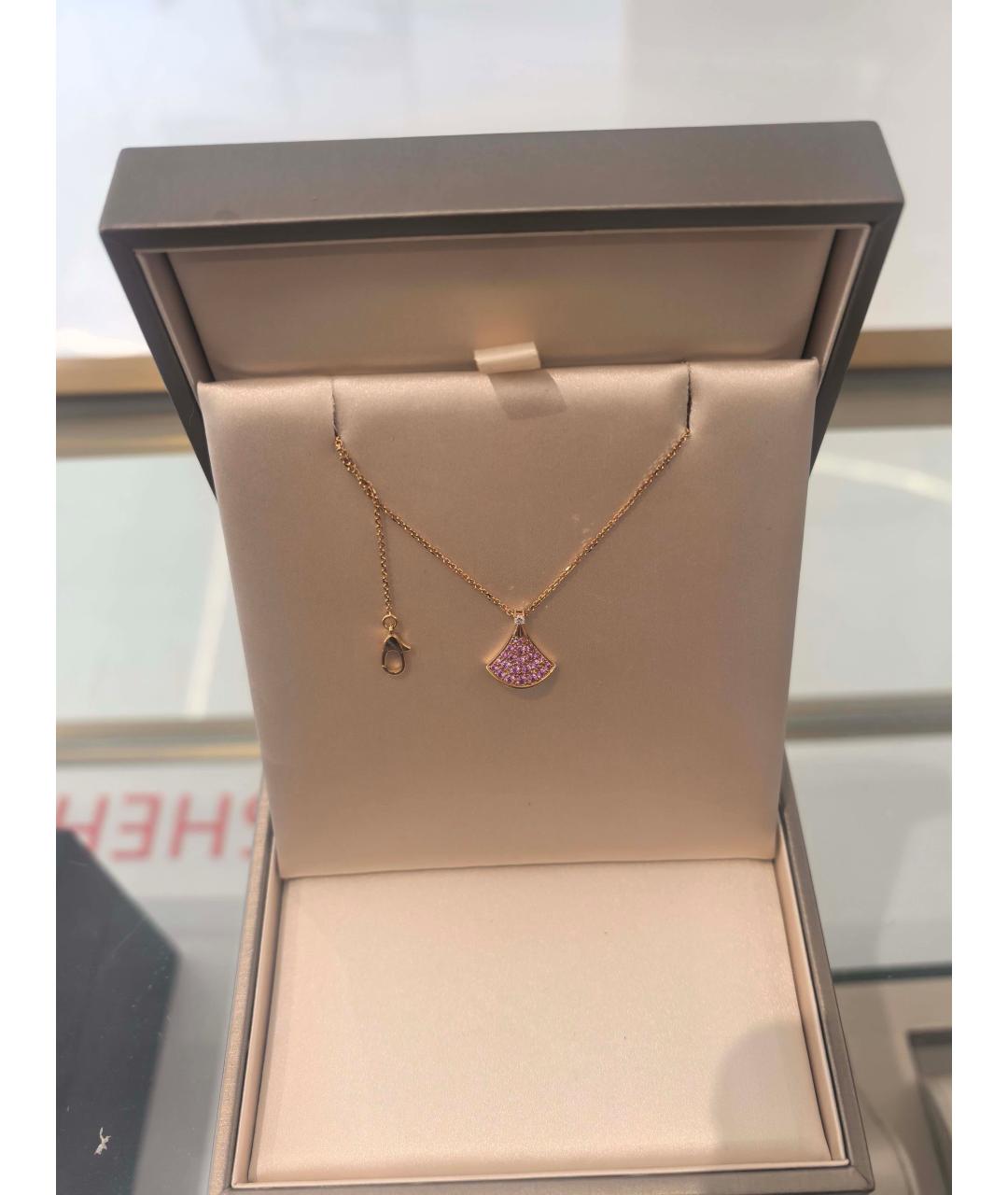 BVLGARI Золотая подвеска из розового золота, фото 5