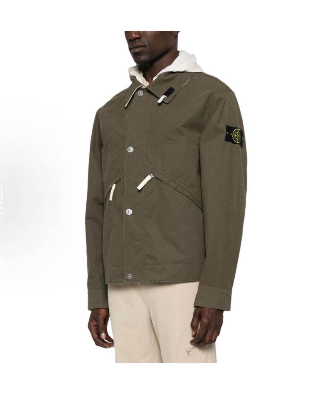 STONE ISLAND Хаки куртка, фото 4