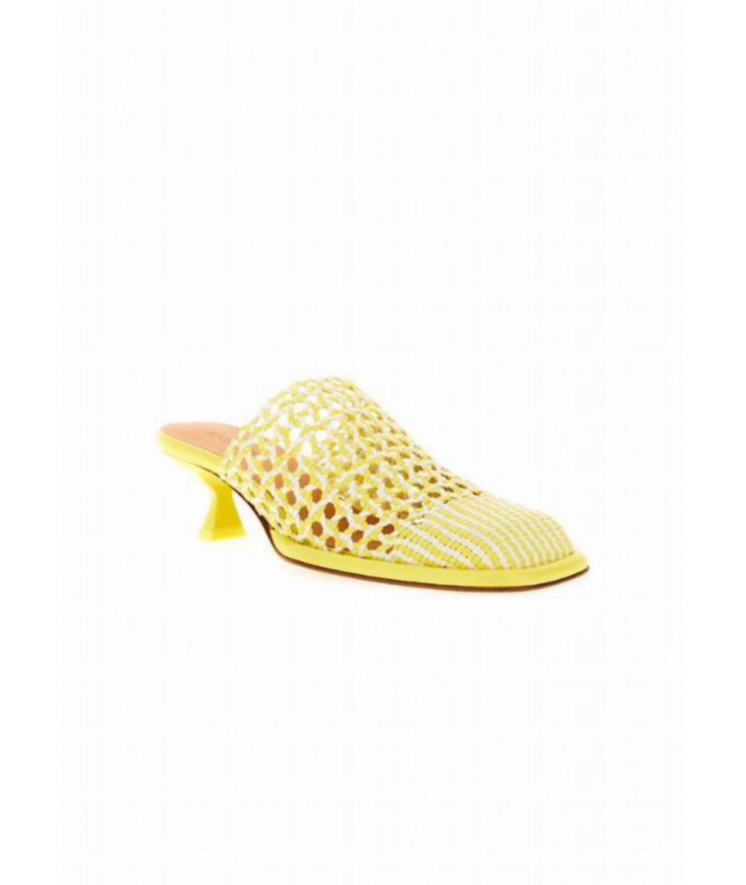 SPORTMAX Желтые мюли, фото 2