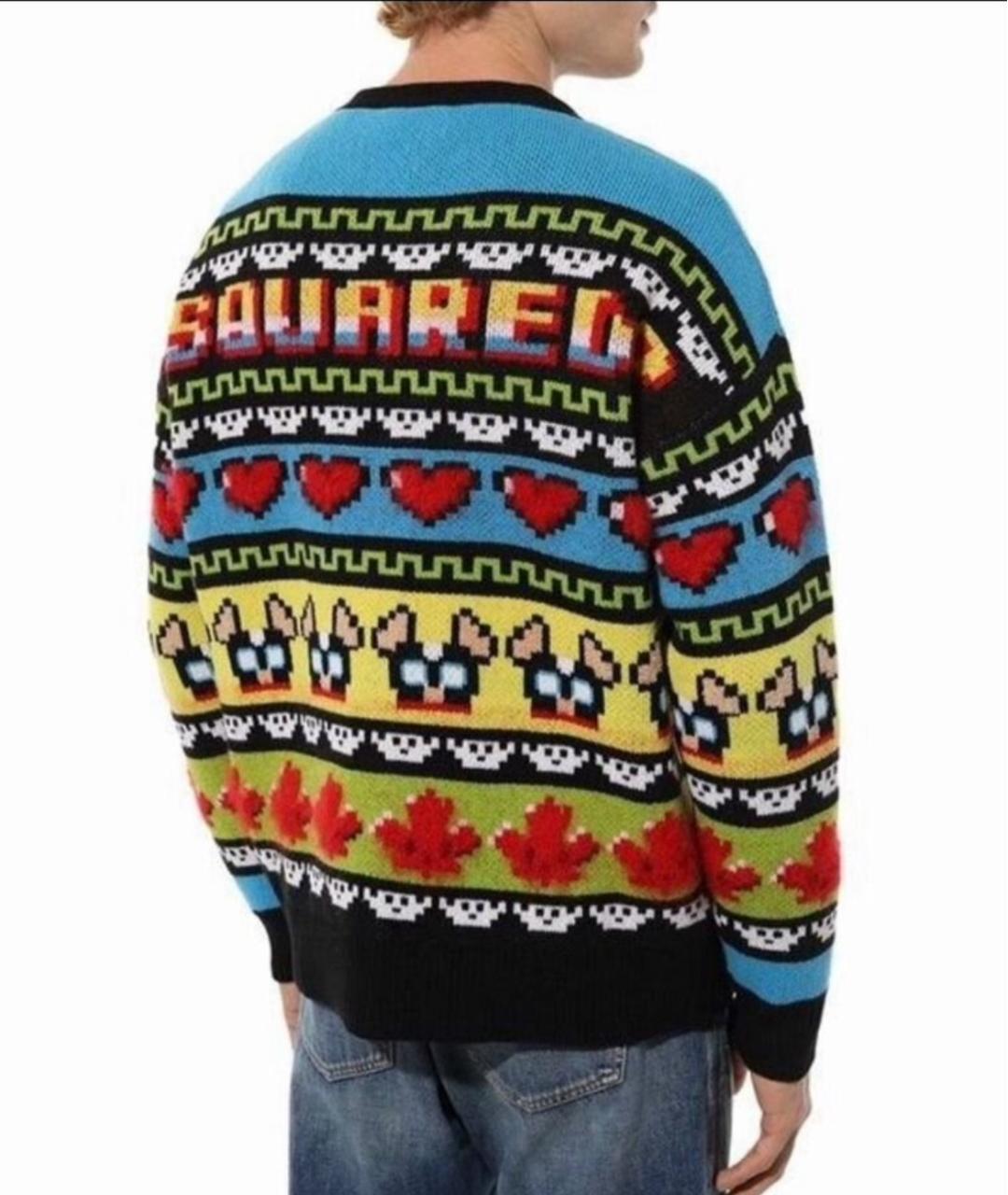 DSQUARED2 Мульти шерстяной кардиган, фото 2