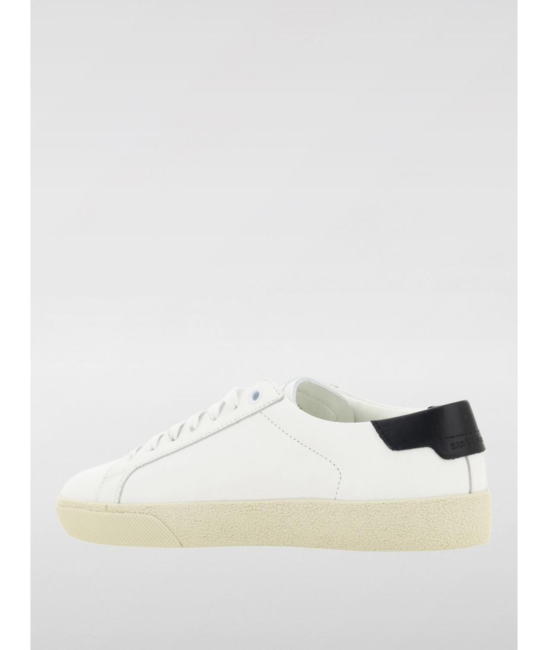 SAINT LAURENT Белые кожаные кеды, фото 3