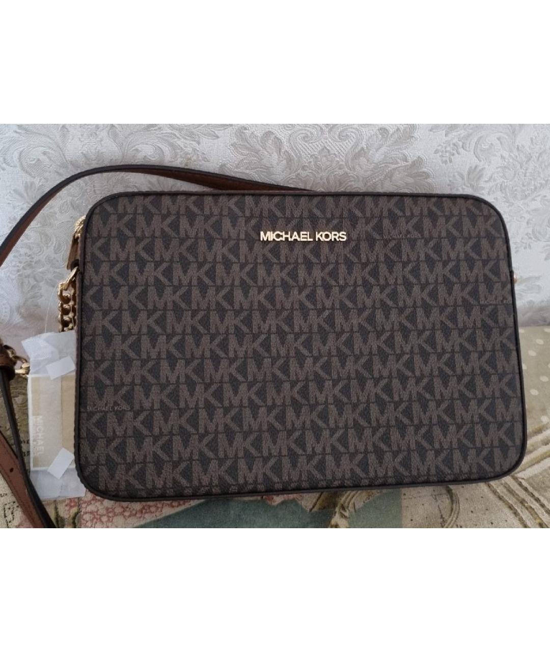 MICHAEL KORS Коричневая сумка через плечо, фото 5