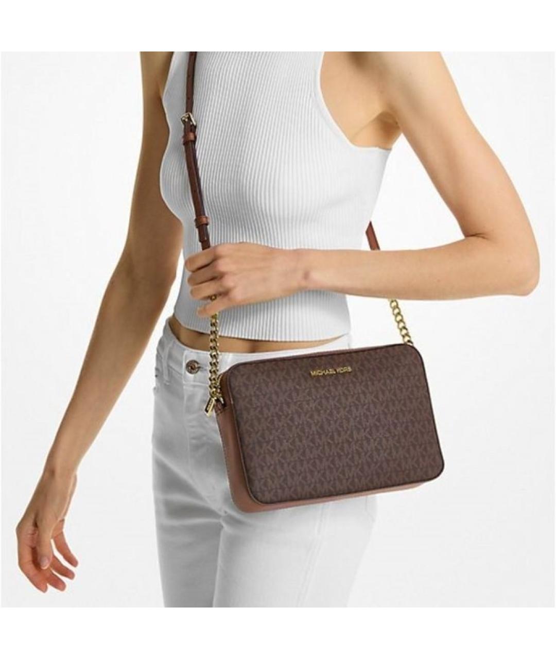 MICHAEL KORS Коричневая сумка через плечо, фото 2