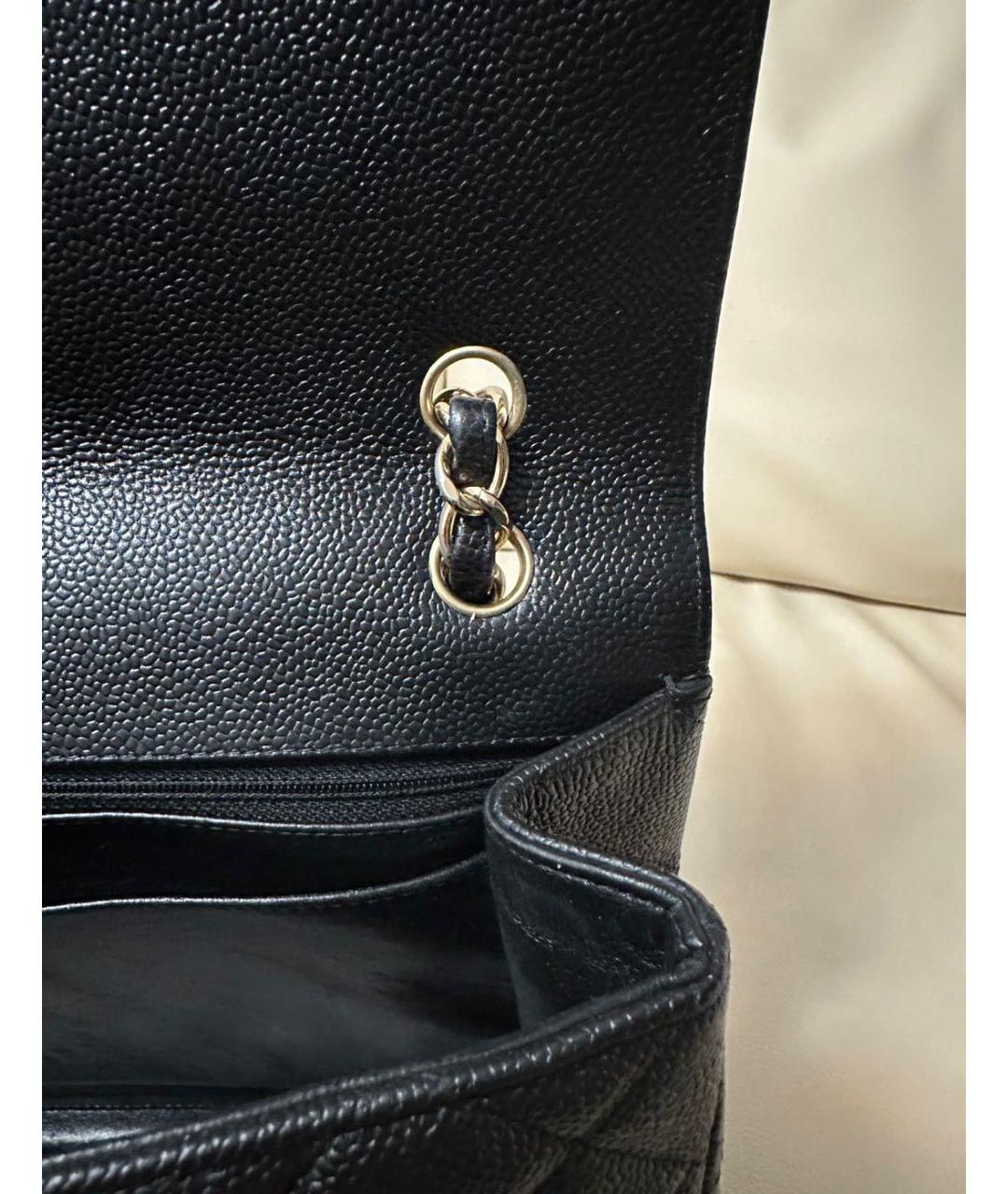 CHANEL Черная кожаная сумка через плечо, фото 4