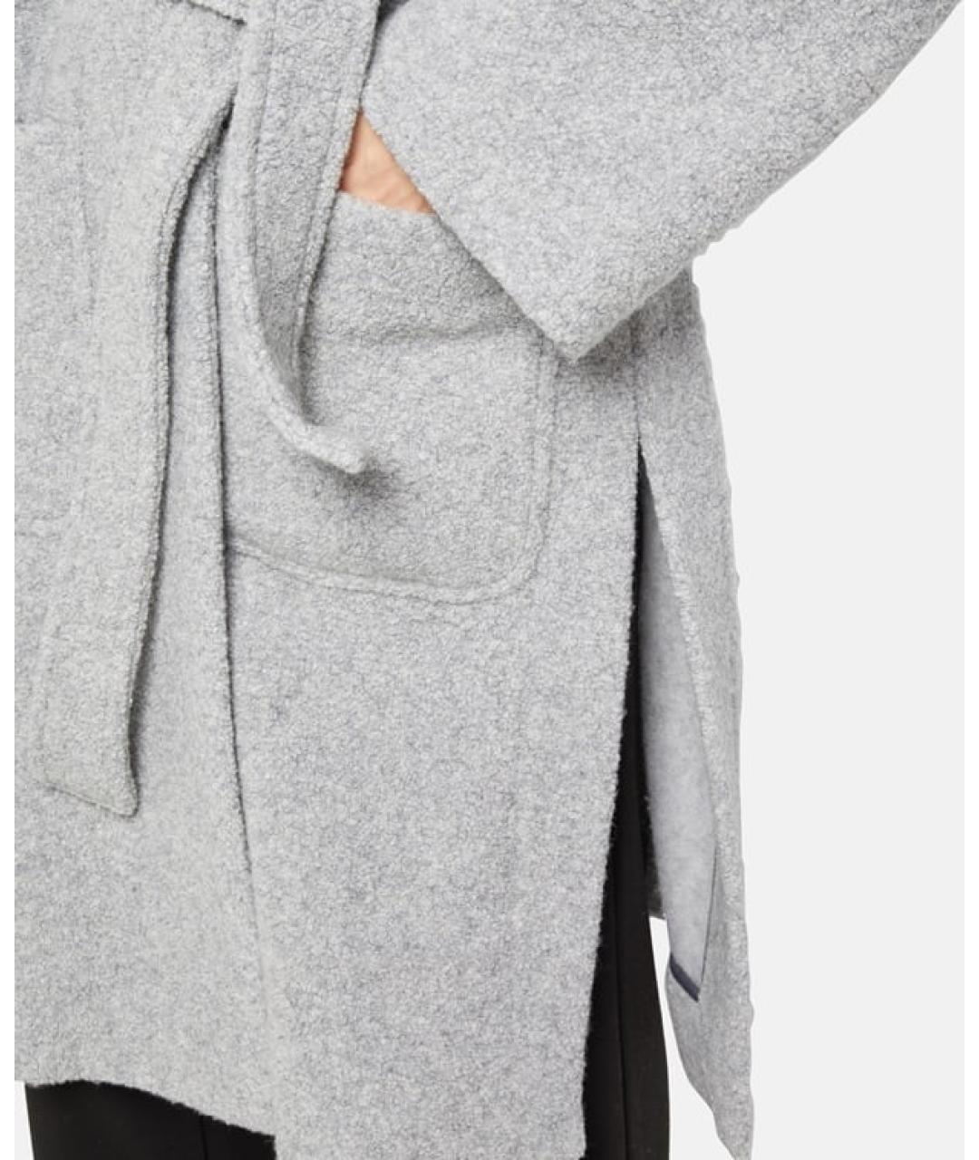 MAX MARA Серое шерстяное пальто, фото 5