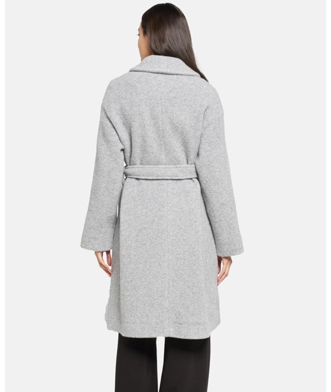 MAX MARA Серое шерстяное пальто, фото 2