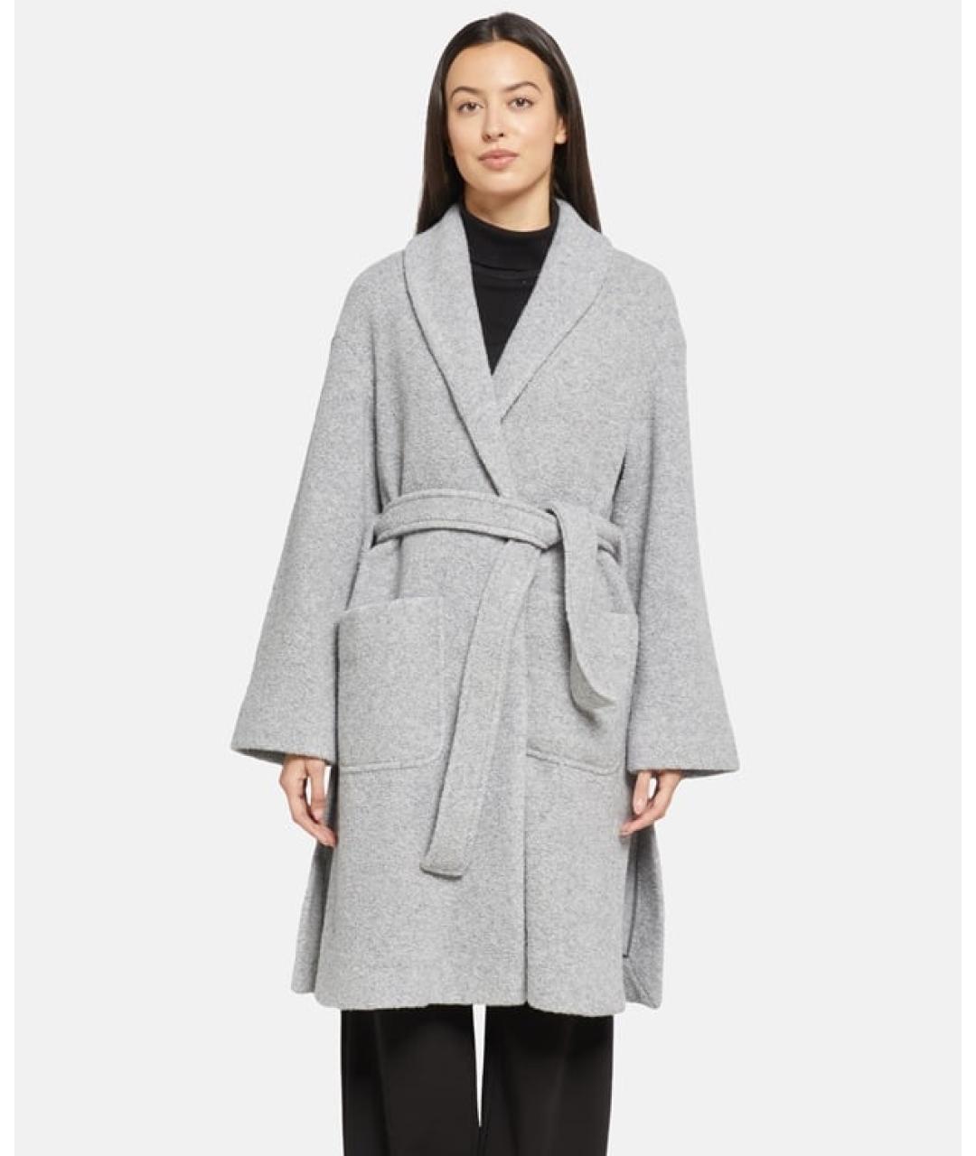 MAX MARA Серое шерстяное пальто, фото 3