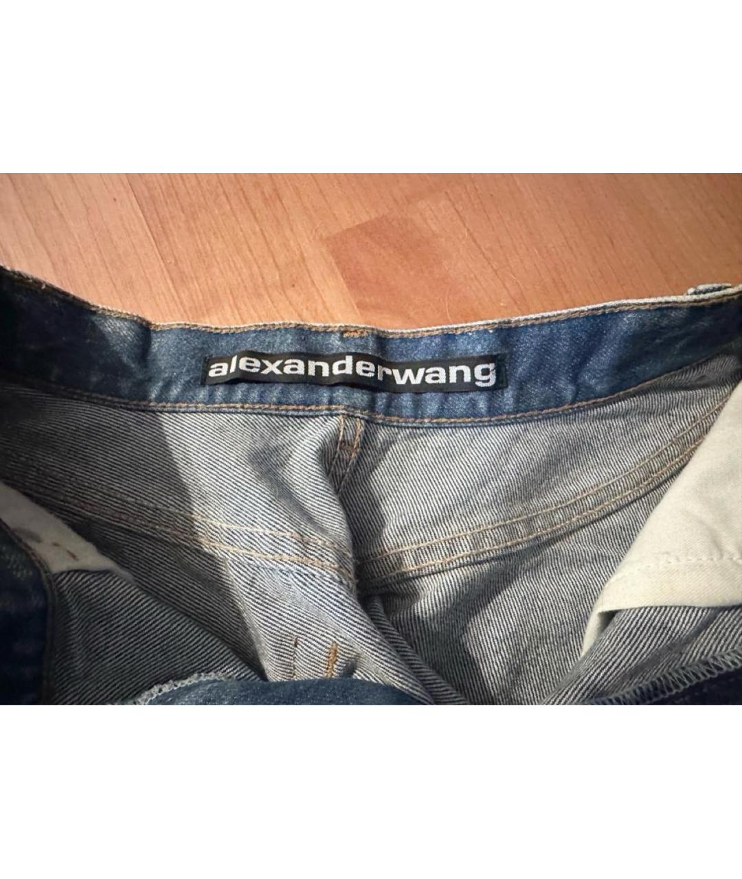 ALEXANDER WANG Голубые деним шорты, фото 3
