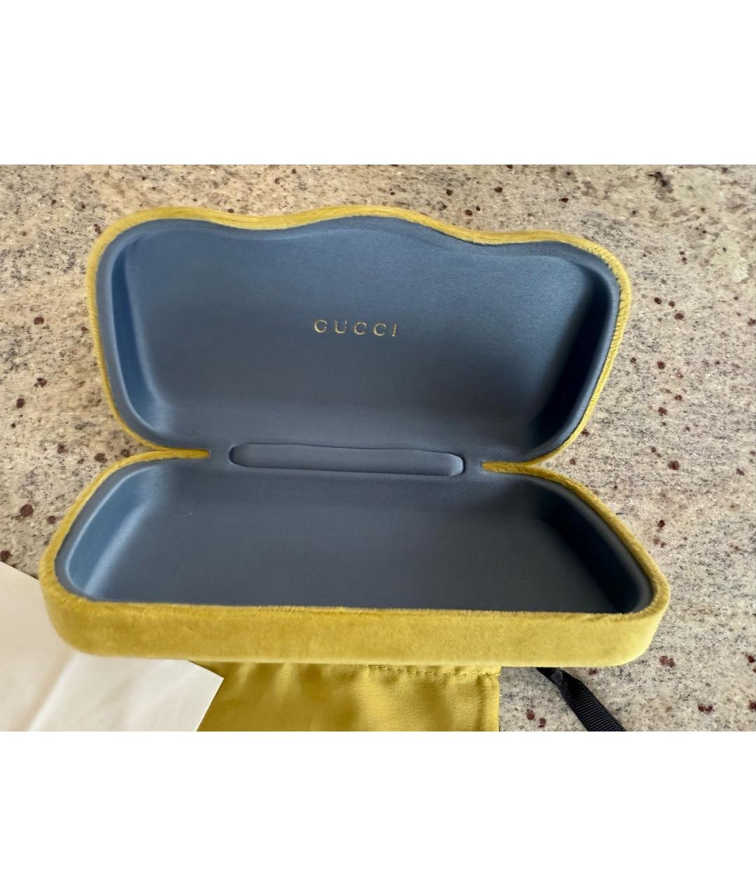 GUCCI Мульти металлические солнцезащитные очки, фото 5