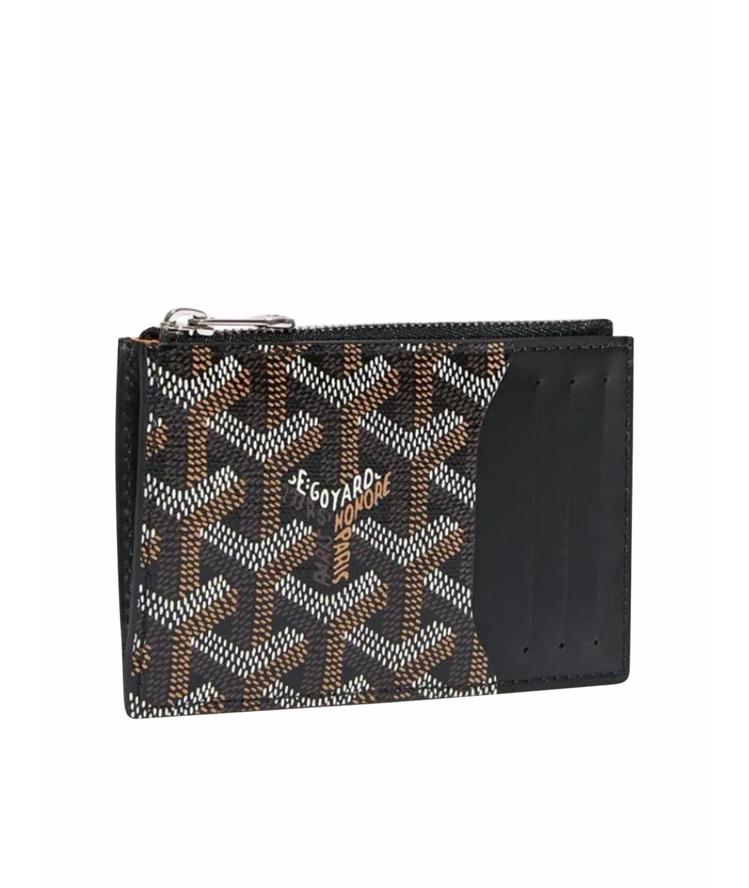 GOYARD Черный кожаный кошелек, фото 1