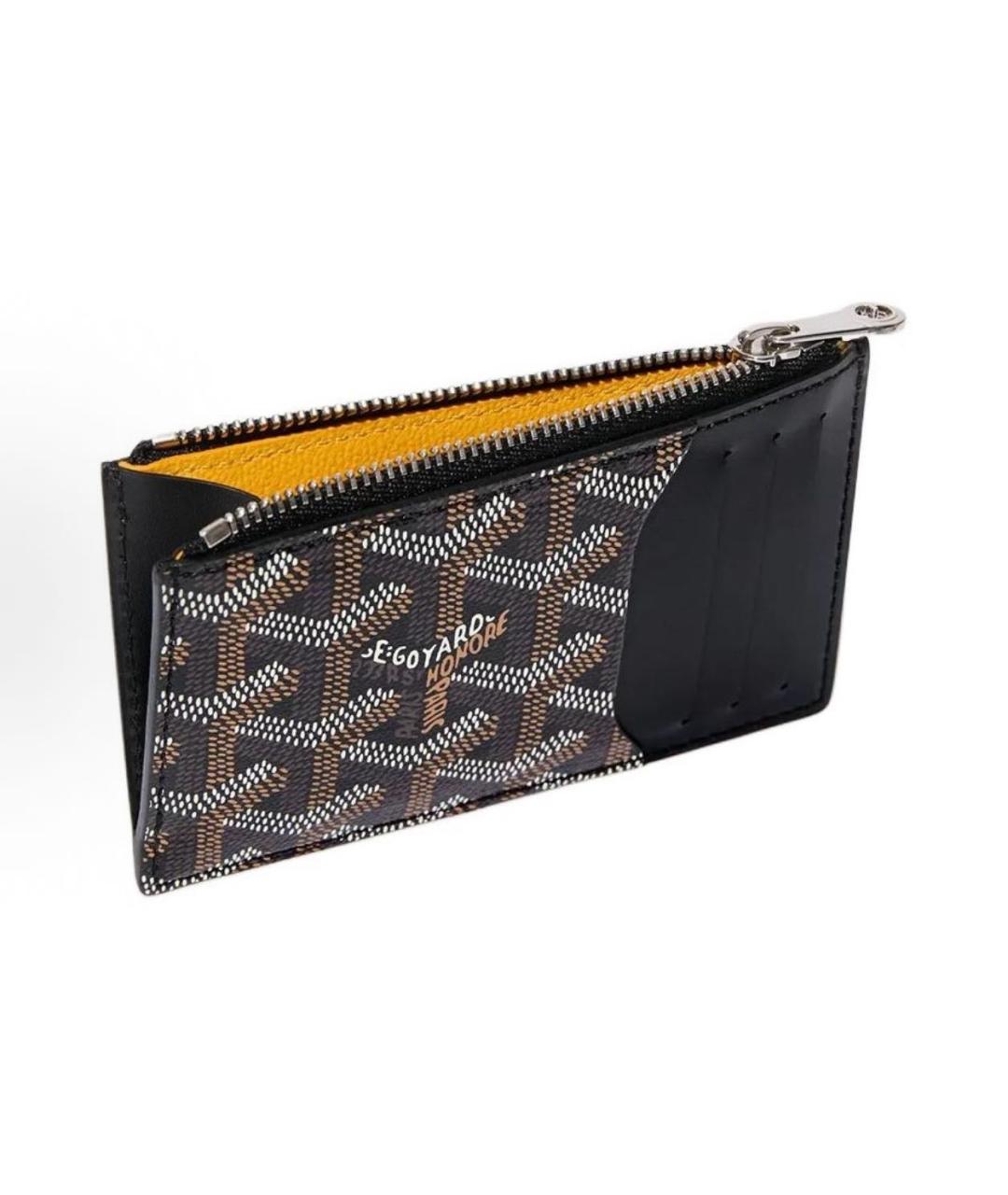 GOYARD Черный кожаный кошелек, фото 2