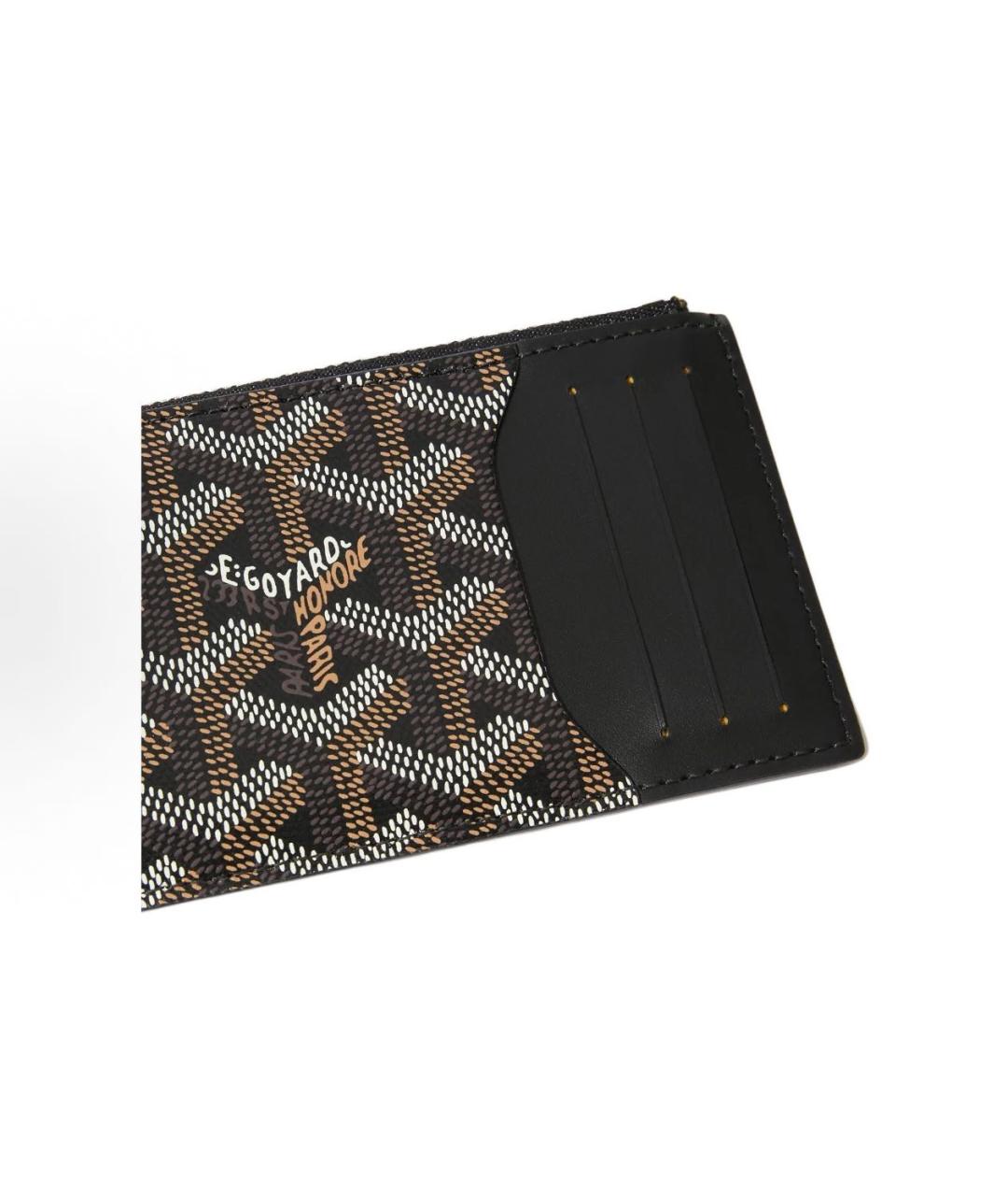 GOYARD Черный кожаный кошелек, фото 3